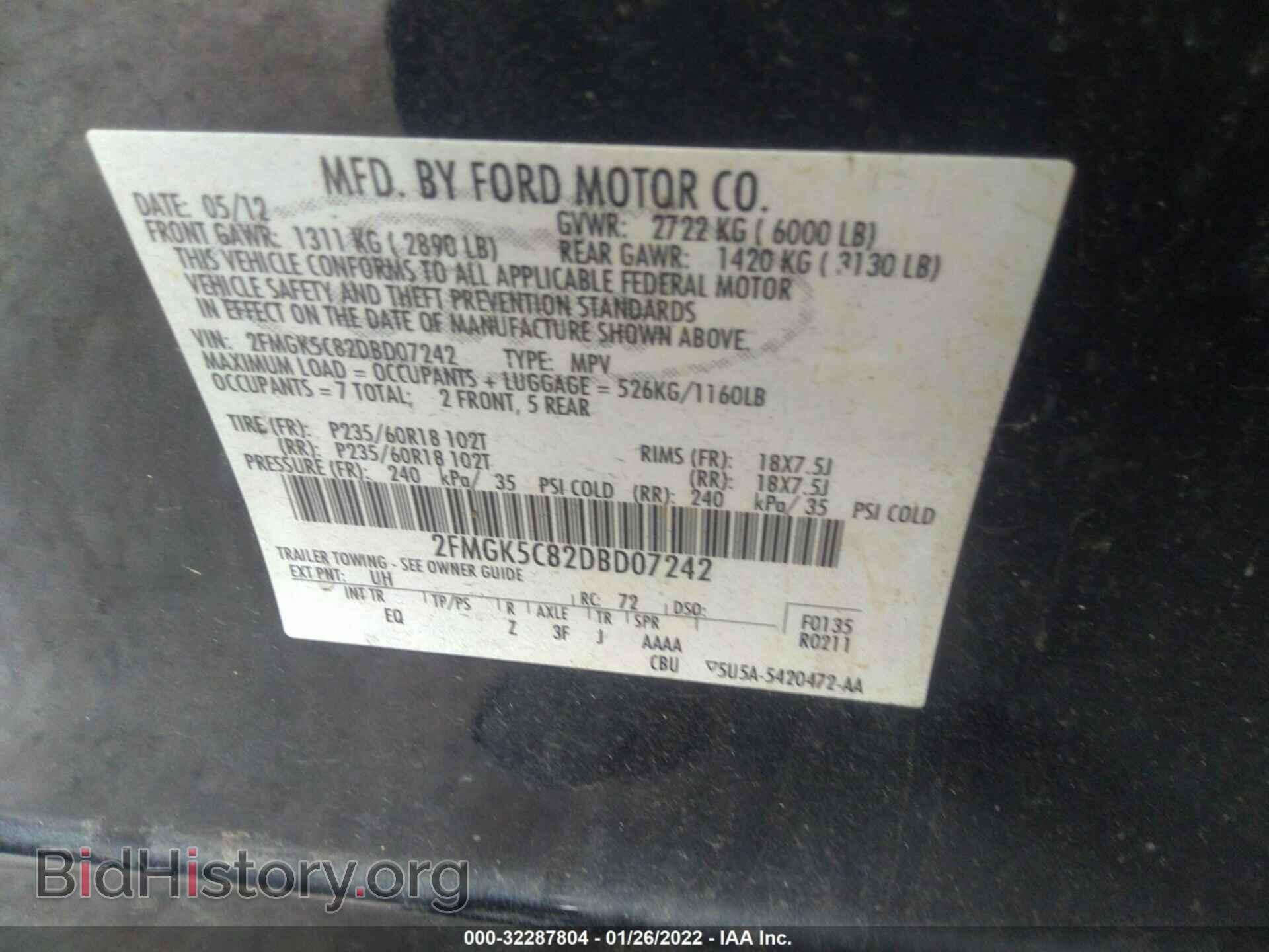 2013 FORD FLEX - VIN: 2FMGK5C82DBD07242 - Photo 9