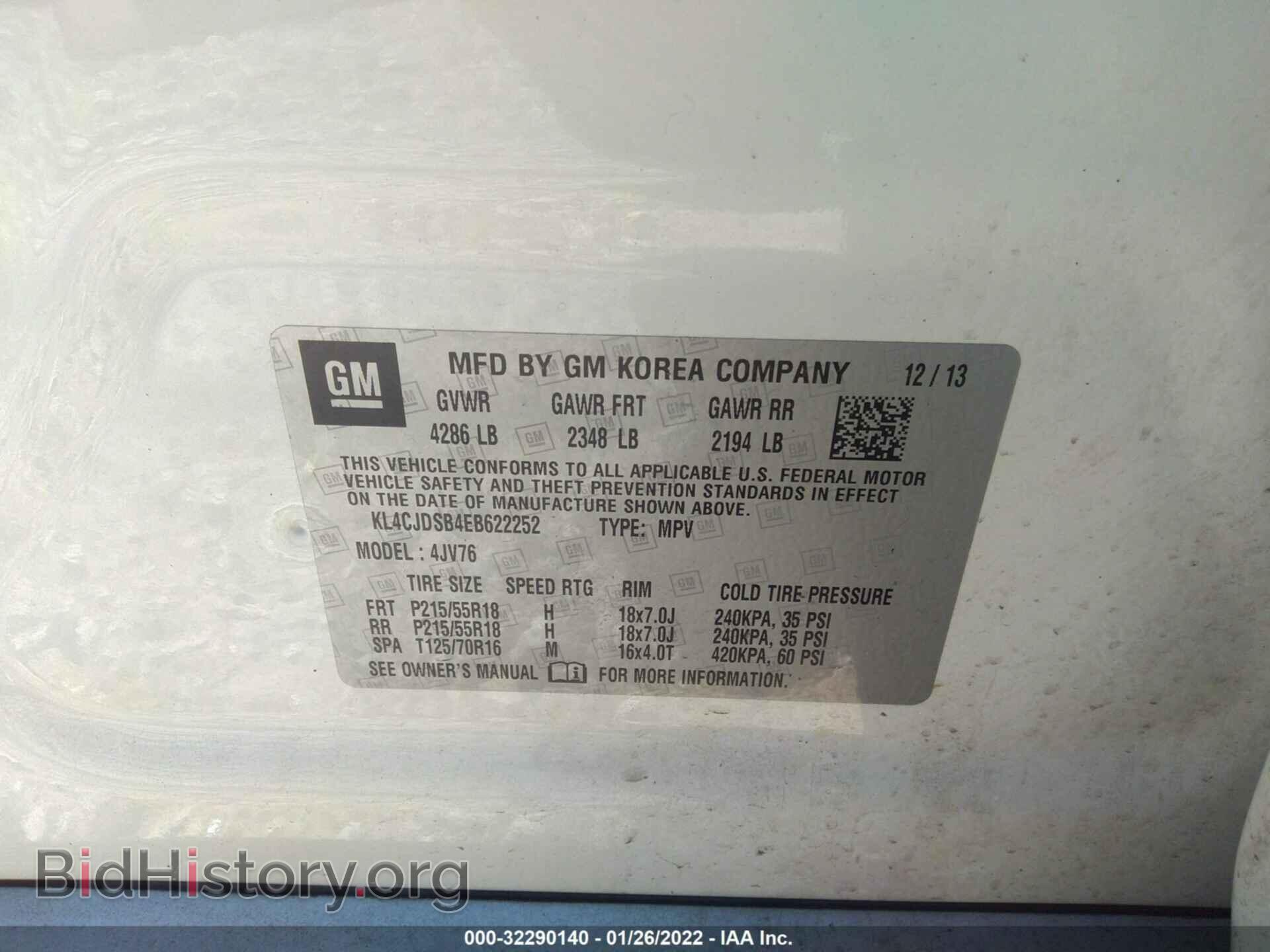2014 BUICK ENCORE - VIN: KL4CJDSB4EB622252 - Photo 9