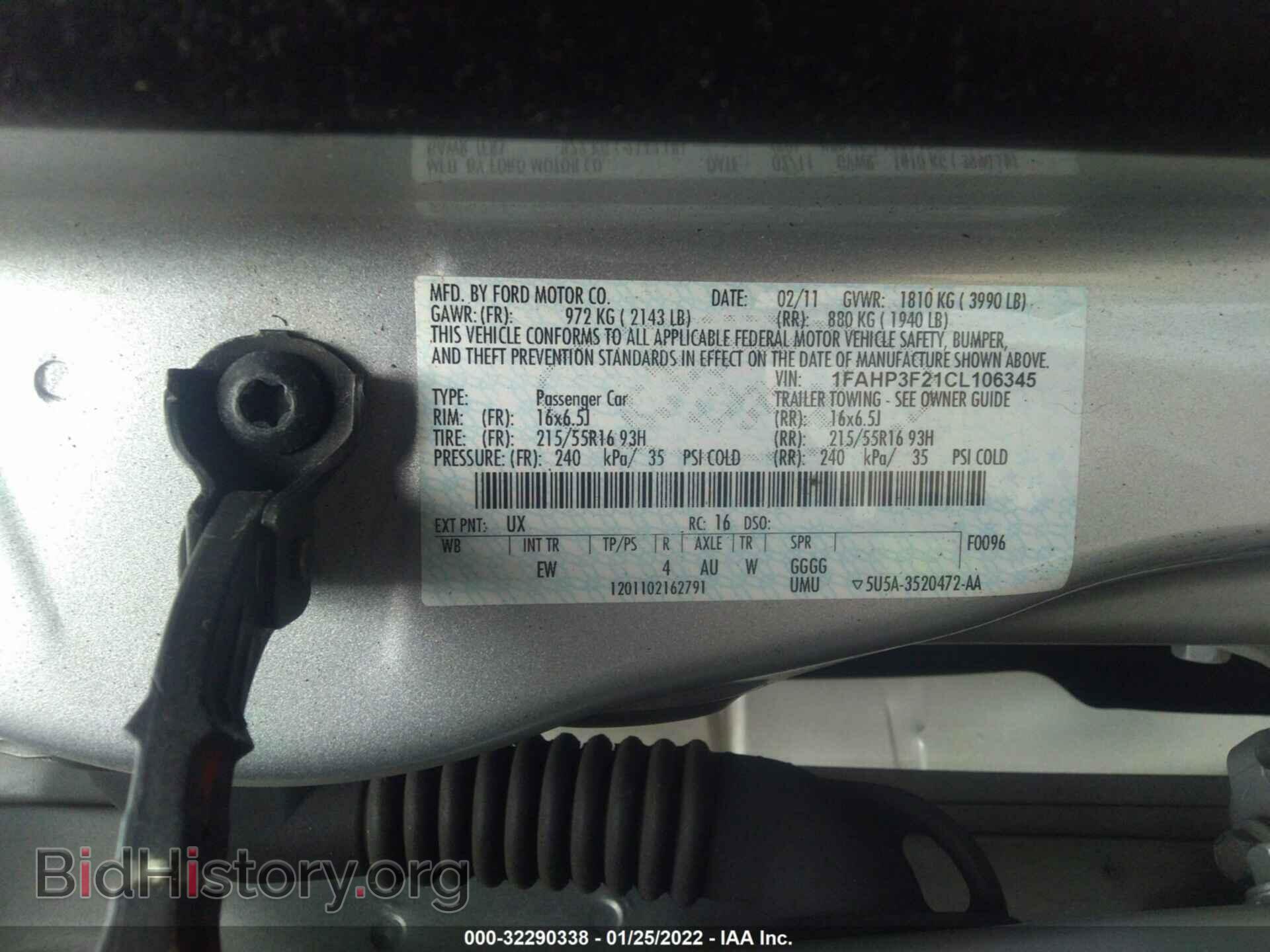 2012 FORD FOCUS - VIN: 1FAHP3F21CL106345 - Photo 9