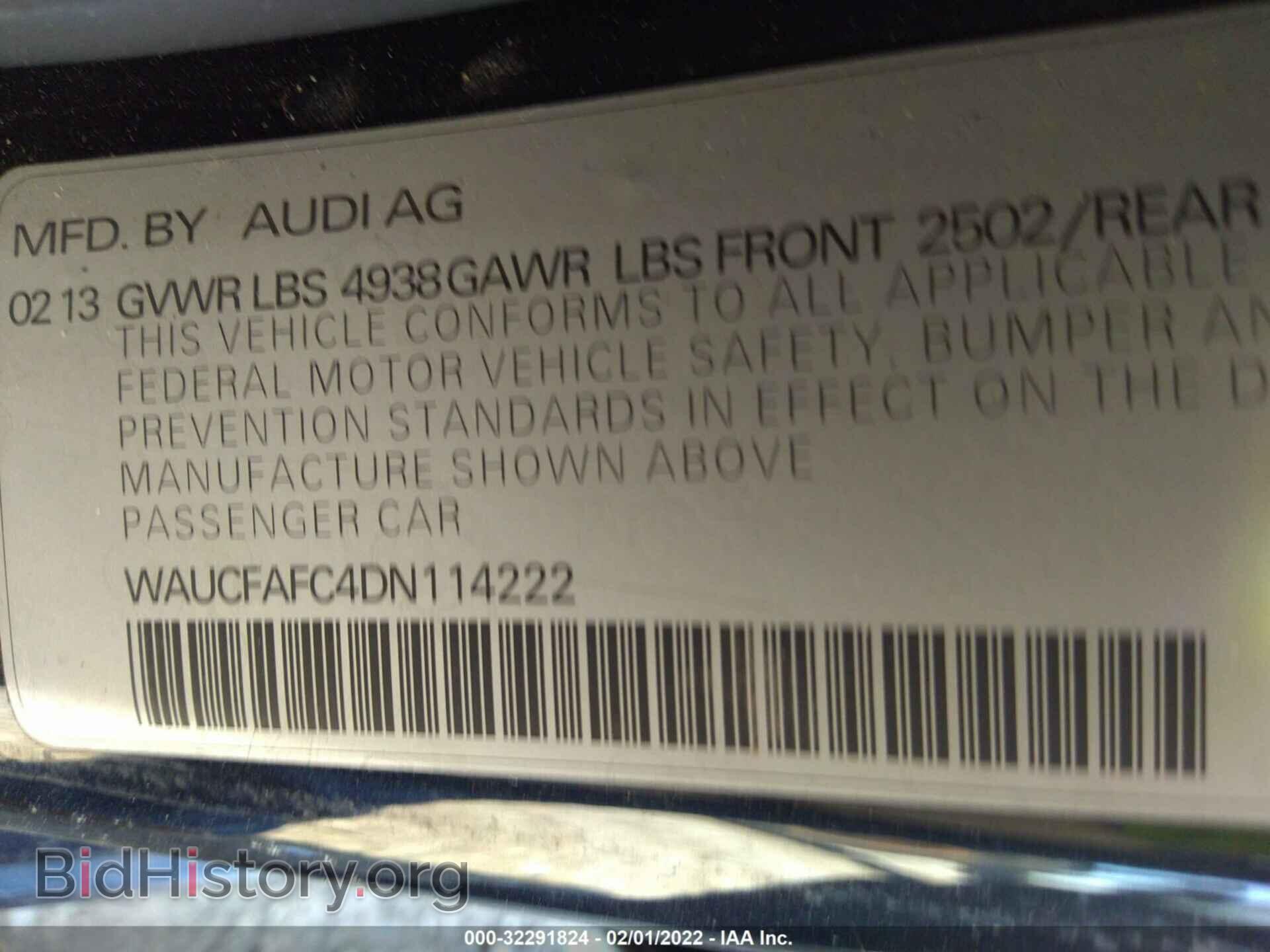 2013 AUDI A6 - VIN: WAUCFAFC4DN114222 - Фото 9