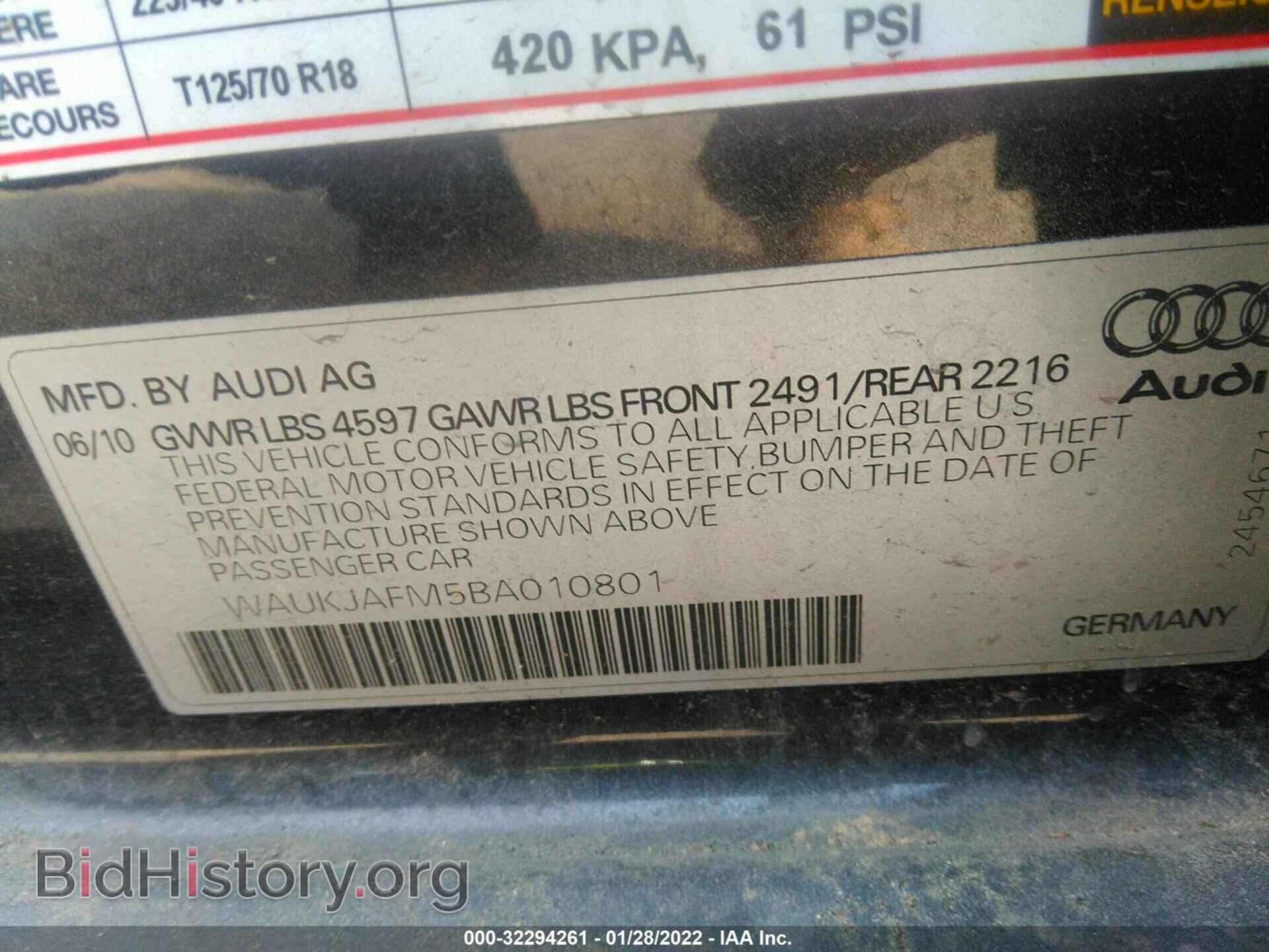 2011 AUDI A3 - VIN: WAUKJAFM5BA010801 - Фото 9