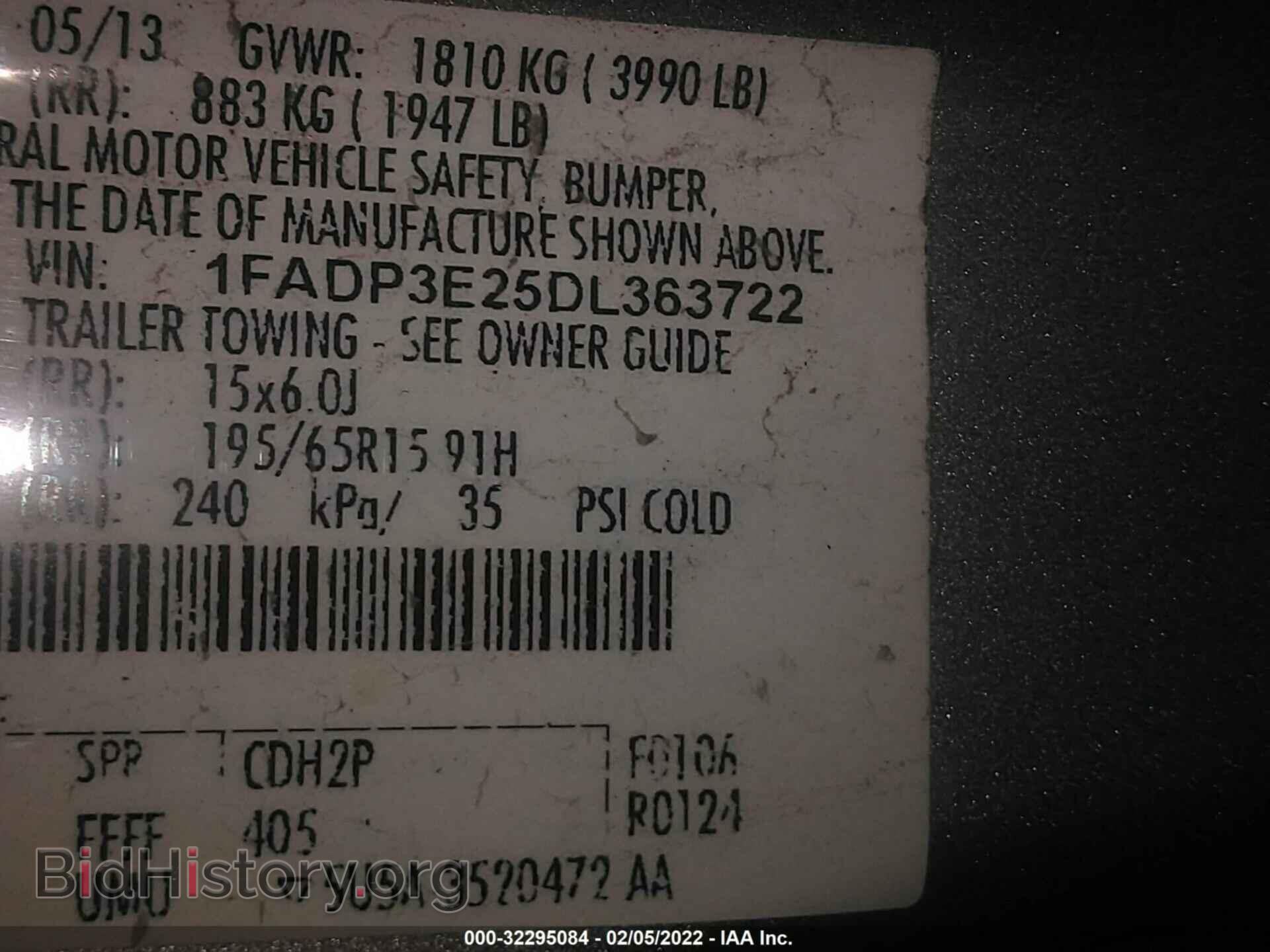 2013 FORD FOCUS - VIN: 1FADP3E25DL363722 - Photo 9