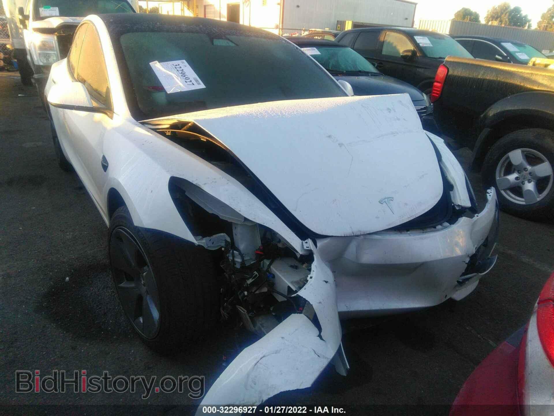 Photo 5YJ3E1EA0MF018821 - TESLA MODEL 3 2021