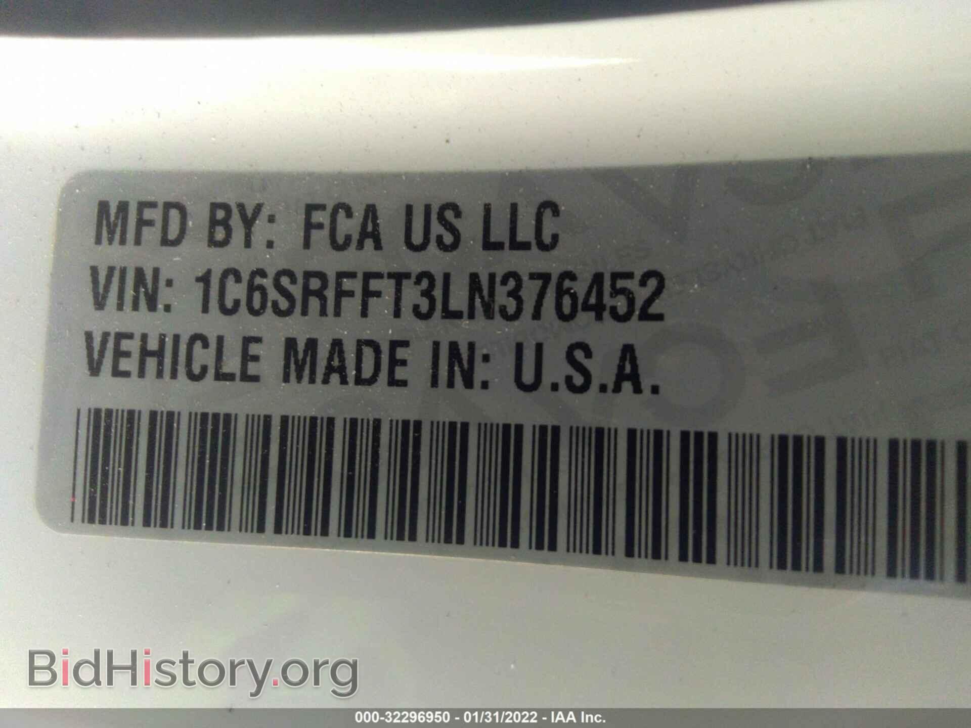 2020 RAM 1500 - VIN: 1C6SRFFT3LN376452 - Фото 9