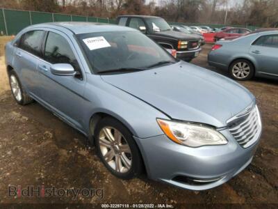 2013 Chrysler 200 Touring, blue — VIN 1C3CCBBB3DN543290, IAAI