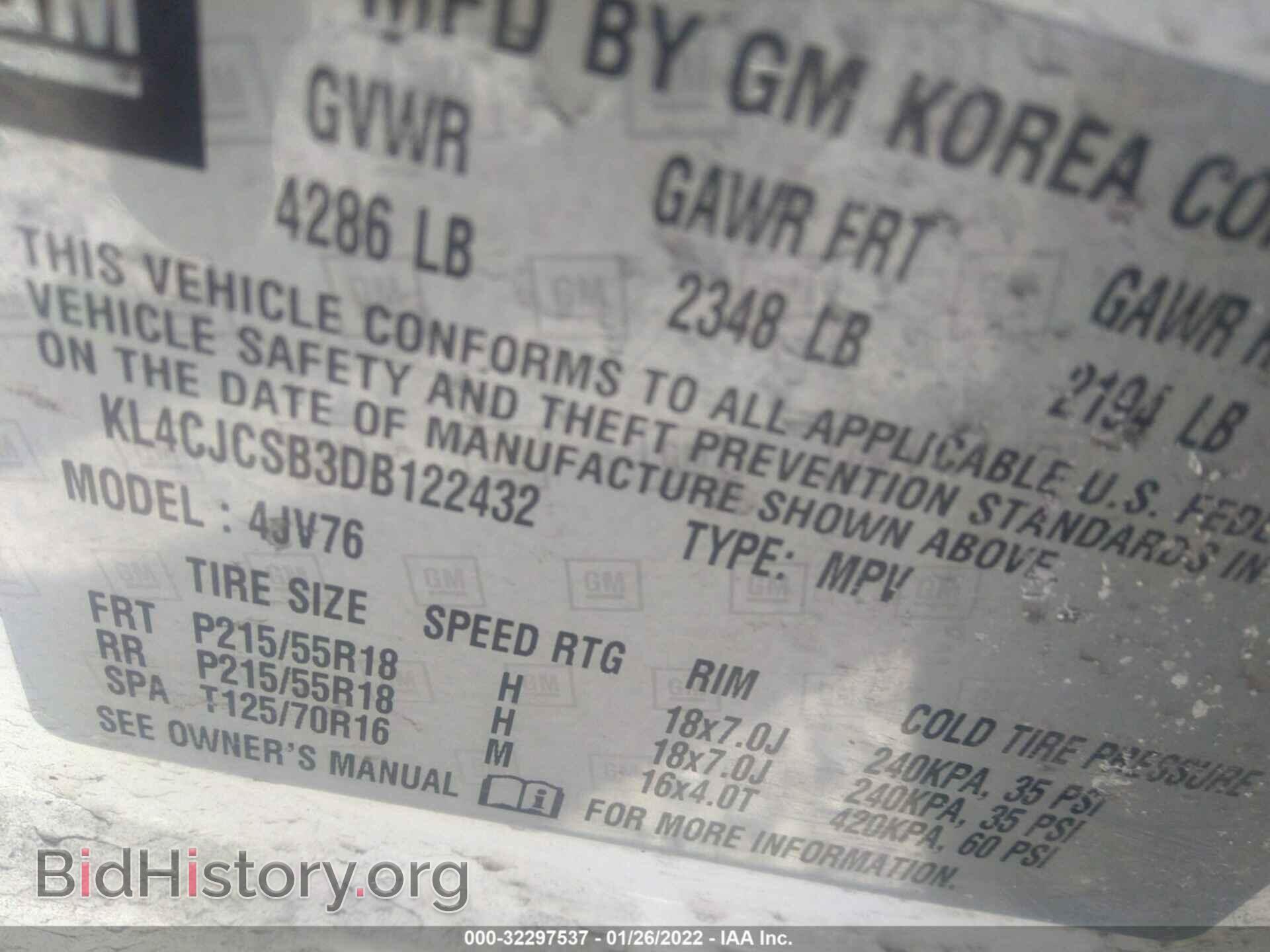 2013 BUICK ENCORE - VIN: KL4CJCSB3DB122432 - Photo 9