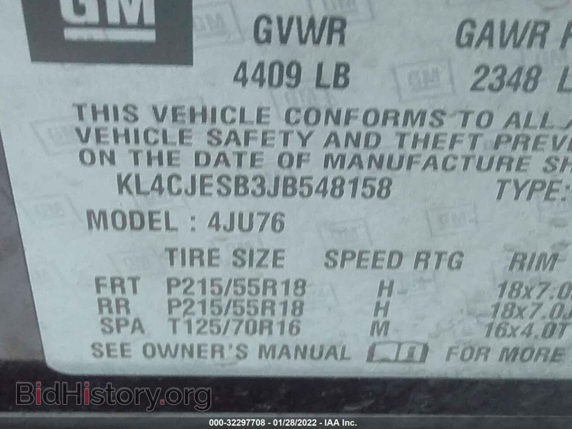 2018 BUICK ENCORE - VIN: KL4CJESB3JB548158 - Фото 9