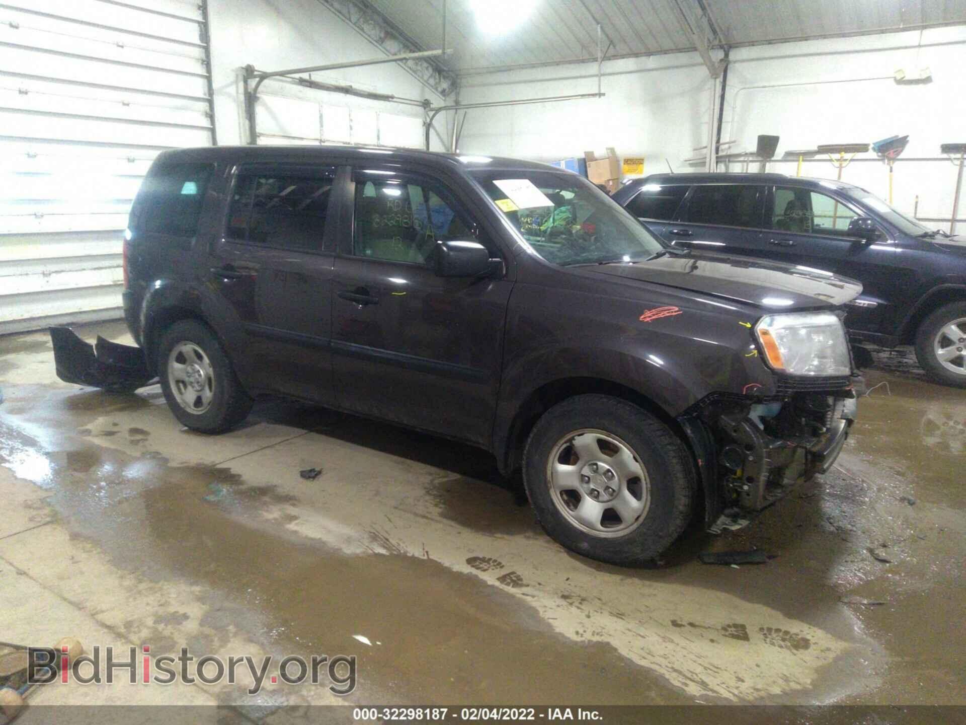 Photo 5FNYF4H2XCB007610 - HONDA PILOT 2012