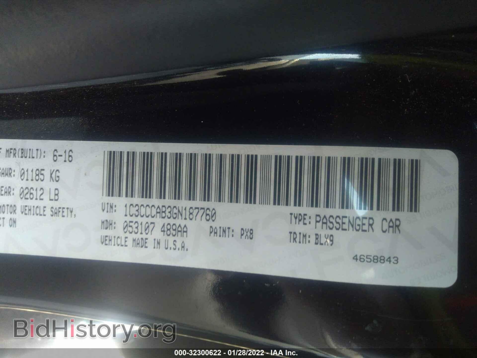 2016 CHRYSLER 200 - VIN: 1C3CCCAB3GN187760 - Фото 9