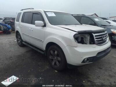 2014 Honda PILOT Touring, белый — VIN 5FNYF3H96EB001670, IAAI