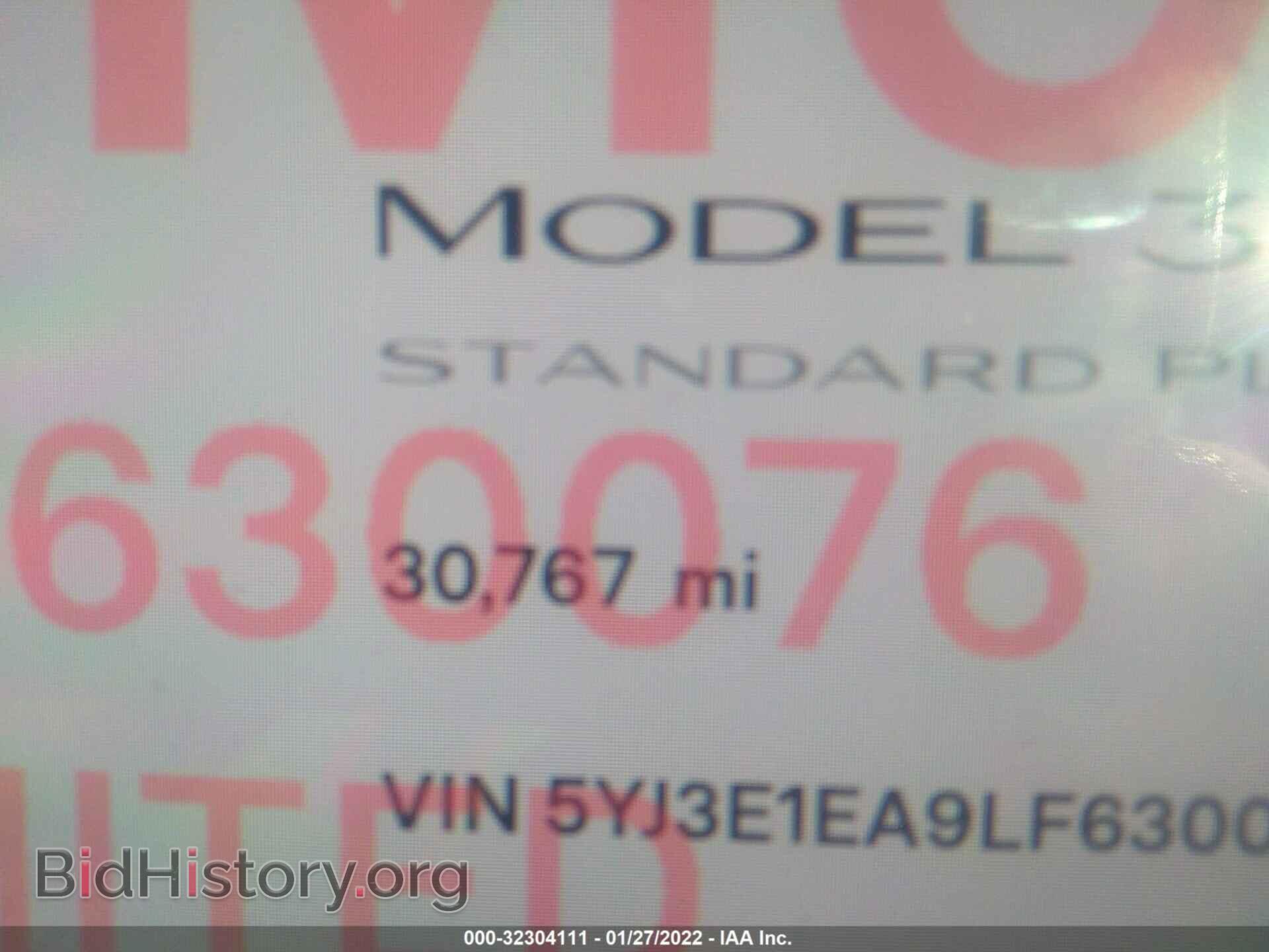 2020 TESLA MODEL 3 - VIN: 5YJ3E1EA9LF630076 - Фото 7