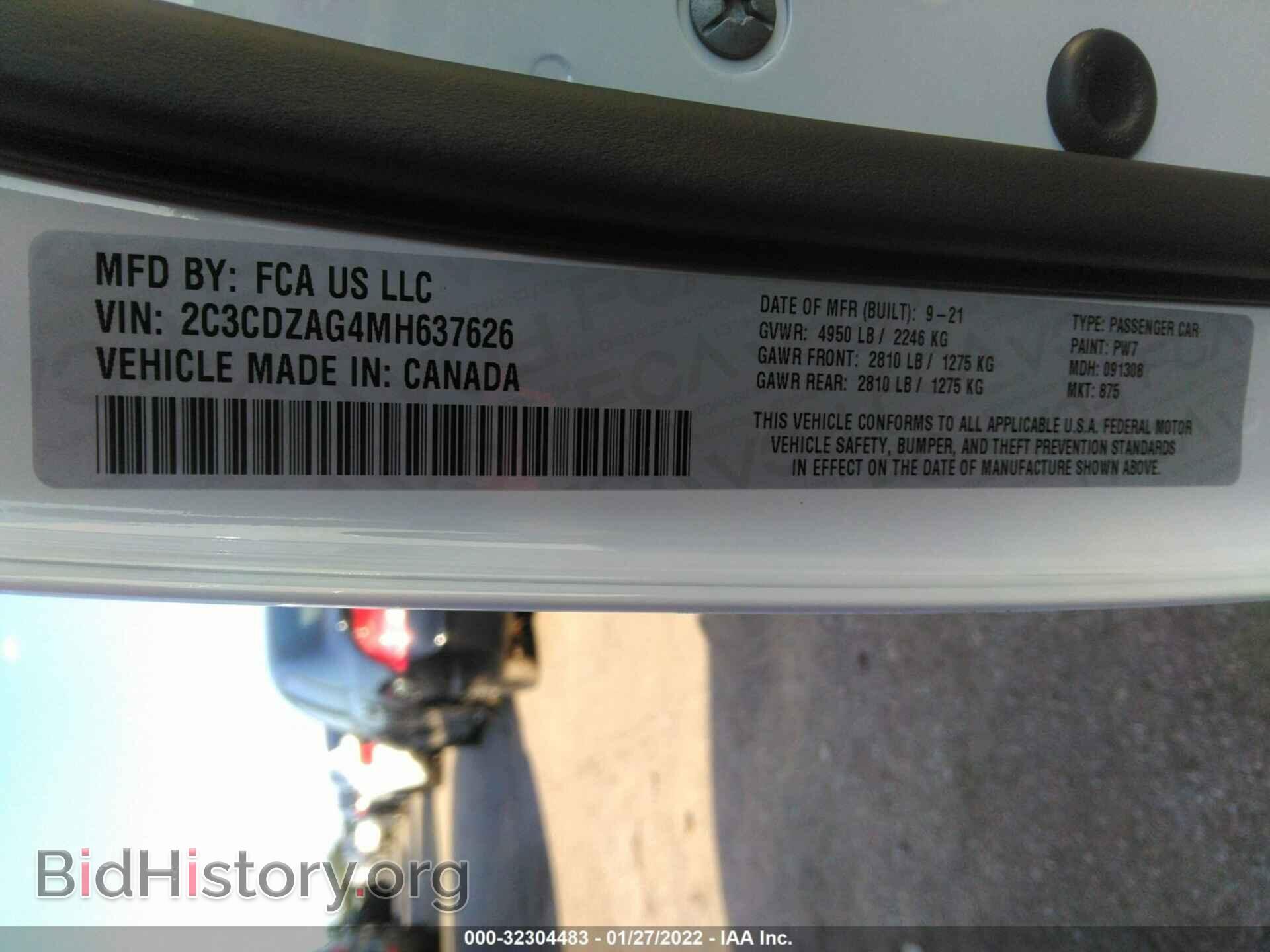 2021 DODGE CHALLENGER - VIN: 2C3CDZAG4MH637626 - Photo 9