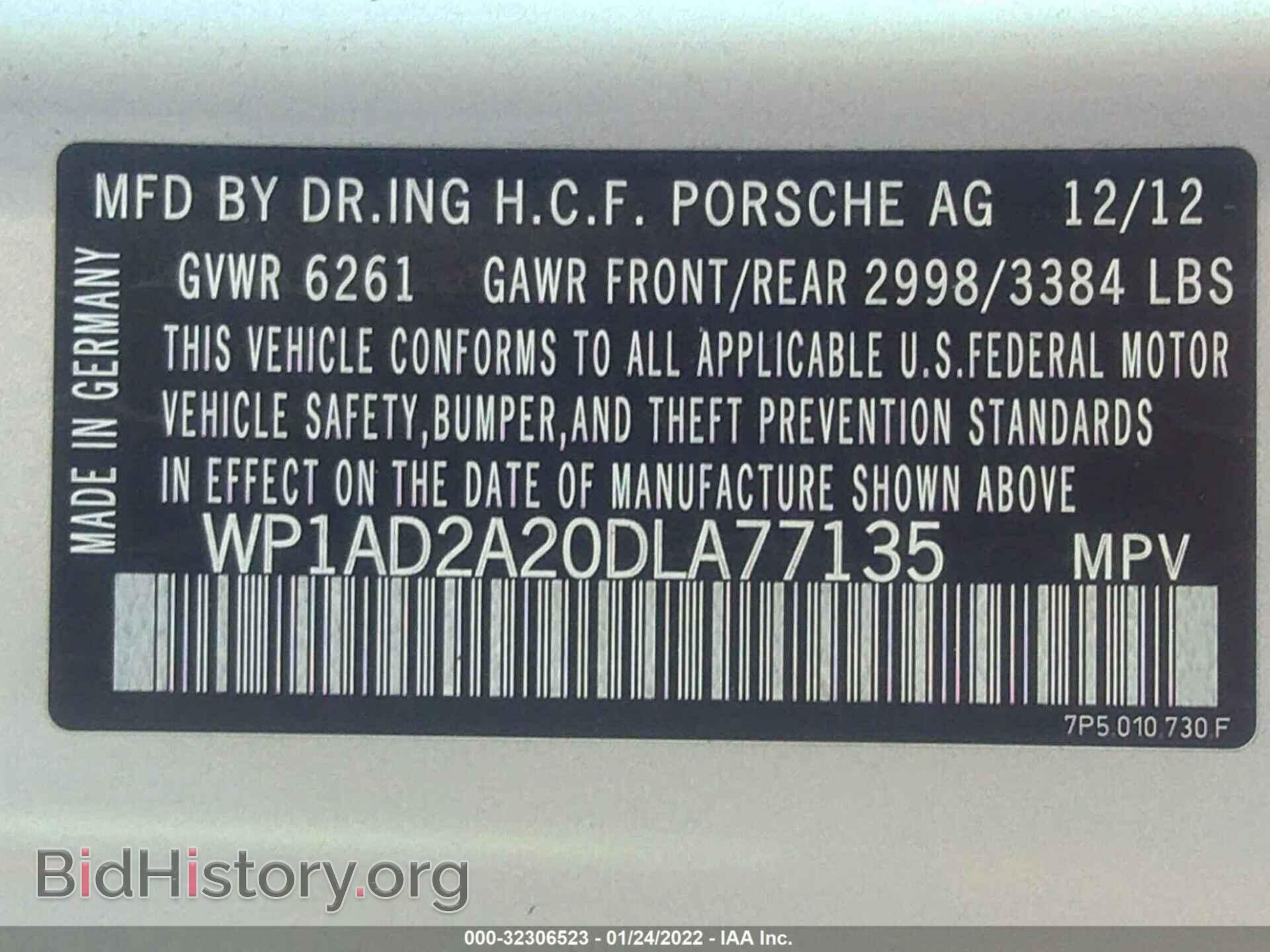 2013 PORSCHE CAYENNE - VIN: WP1AD2A20DLA77135 - Photo 9