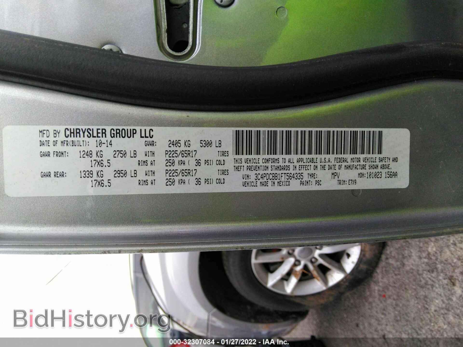 2015 DODGE JOURNEY - VIN: 3C4PDCBB1FT564335 - Фото 9