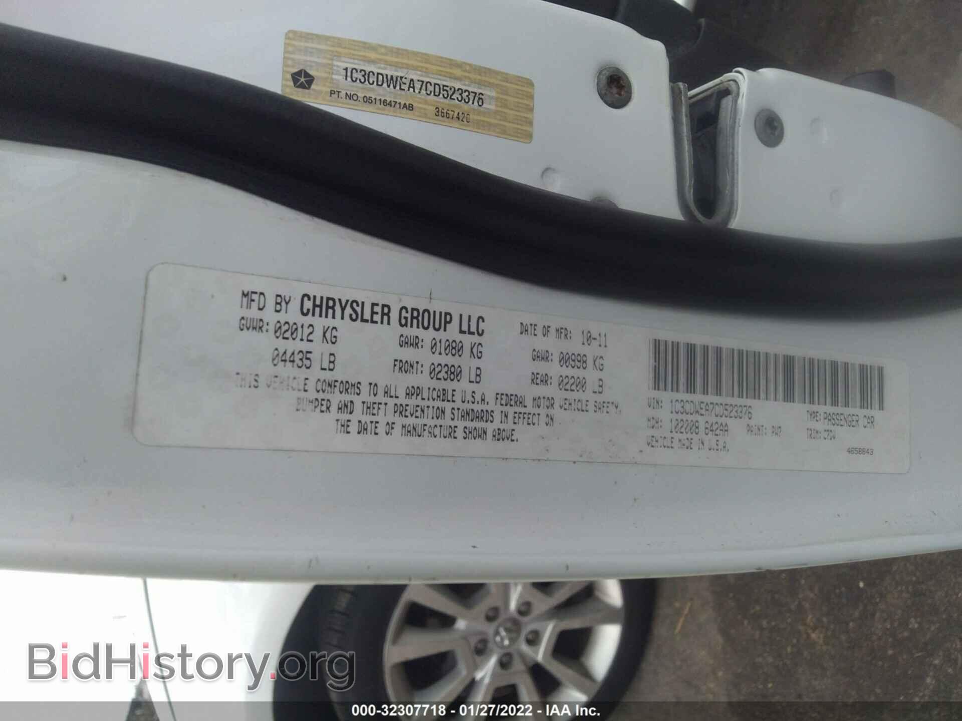 2012 DODGE CALIBER - VIN: 1C3CDWEA7CD523376 - Photo 9