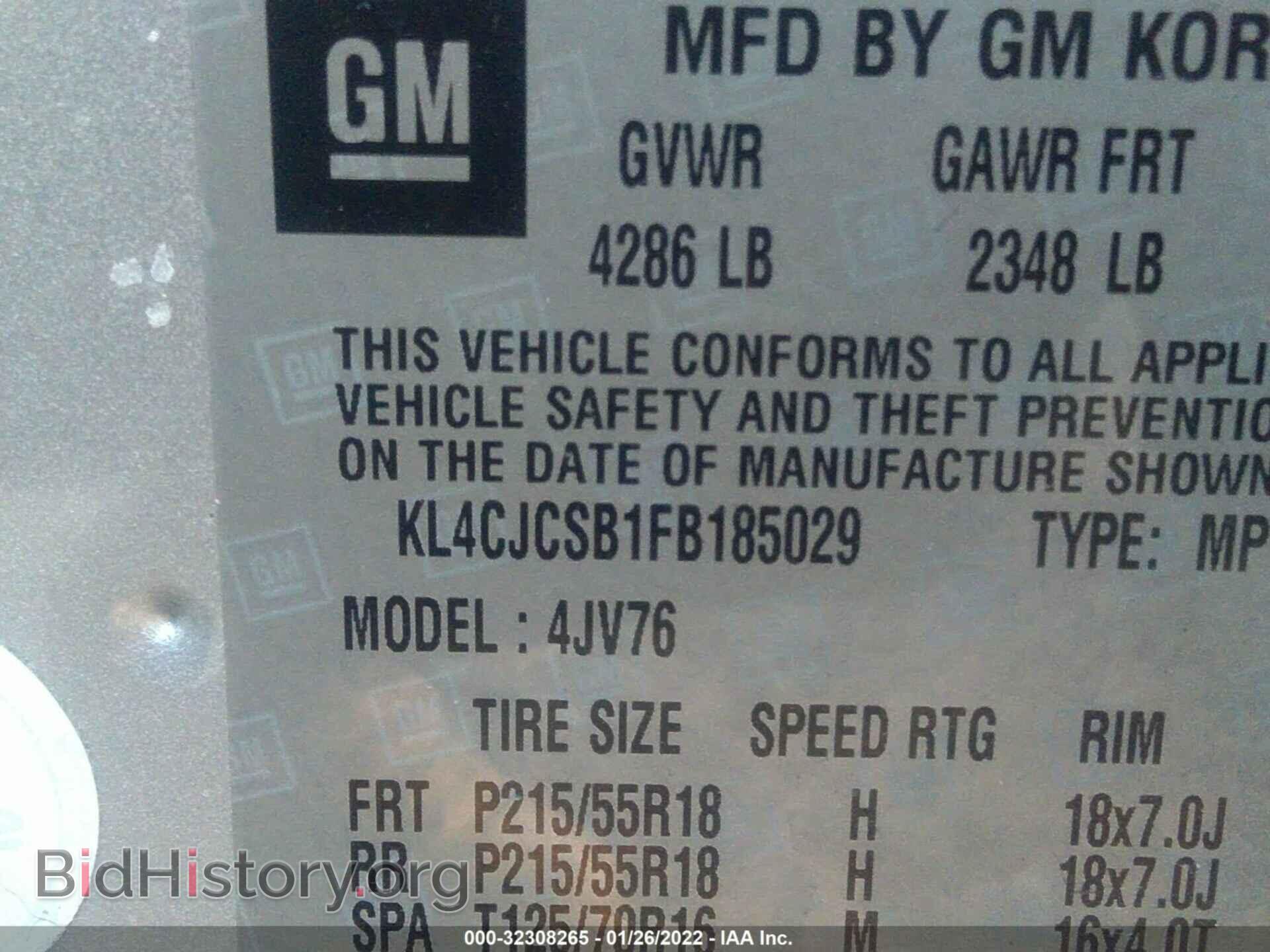 2015 BUICK ENCORE - VIN: KL4CJCSB1FB185029 - Photo 9