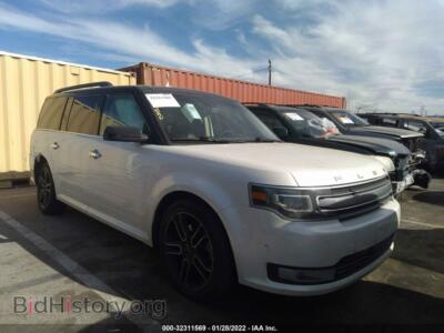 2014 Ford FLEX Limited, белый — VIN 2FMGK5D81EBD22721, IAAI
