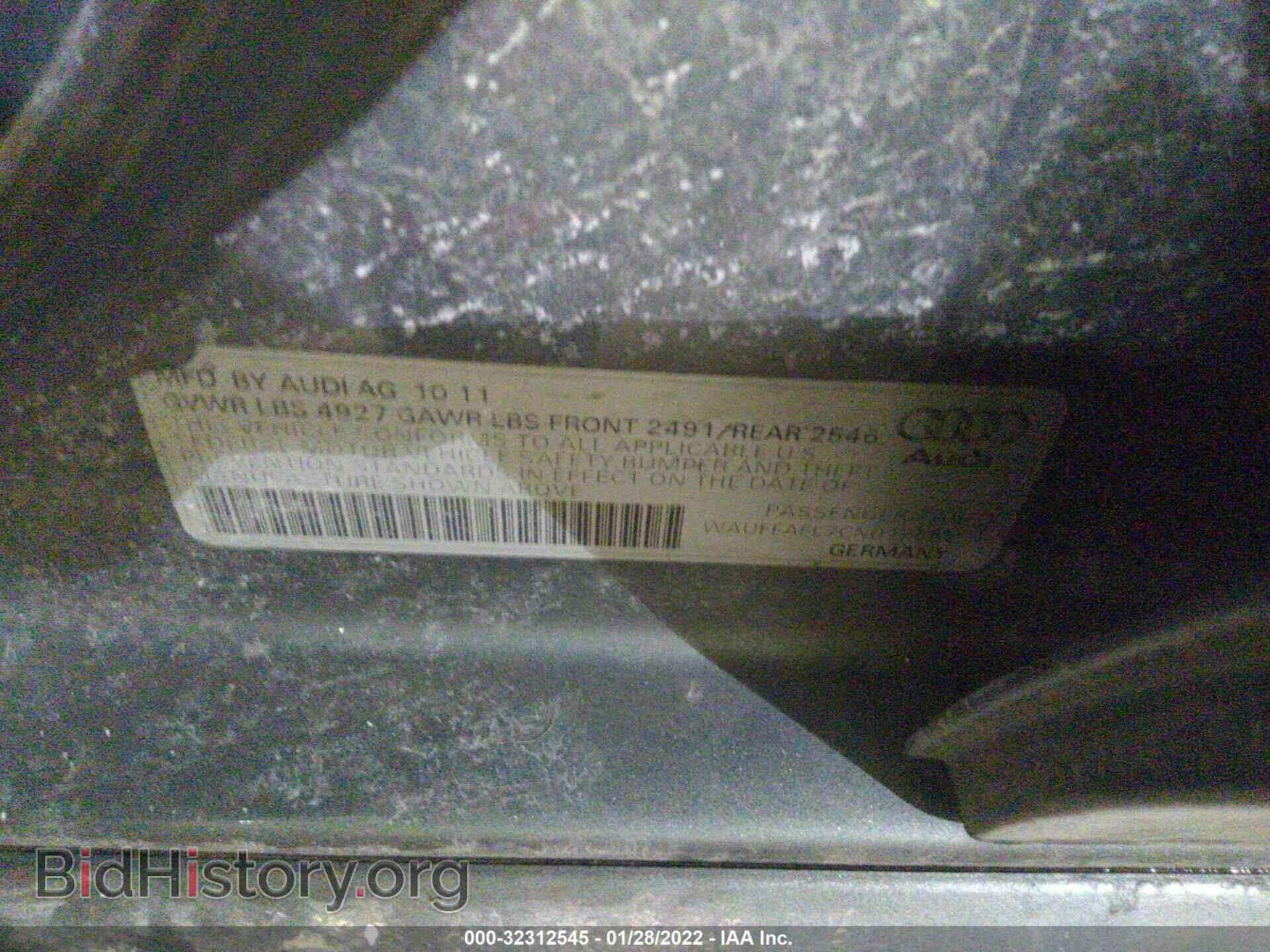2012 AUDI A4 - VIN: WAUFFAFL7CN012585 - Фото 9