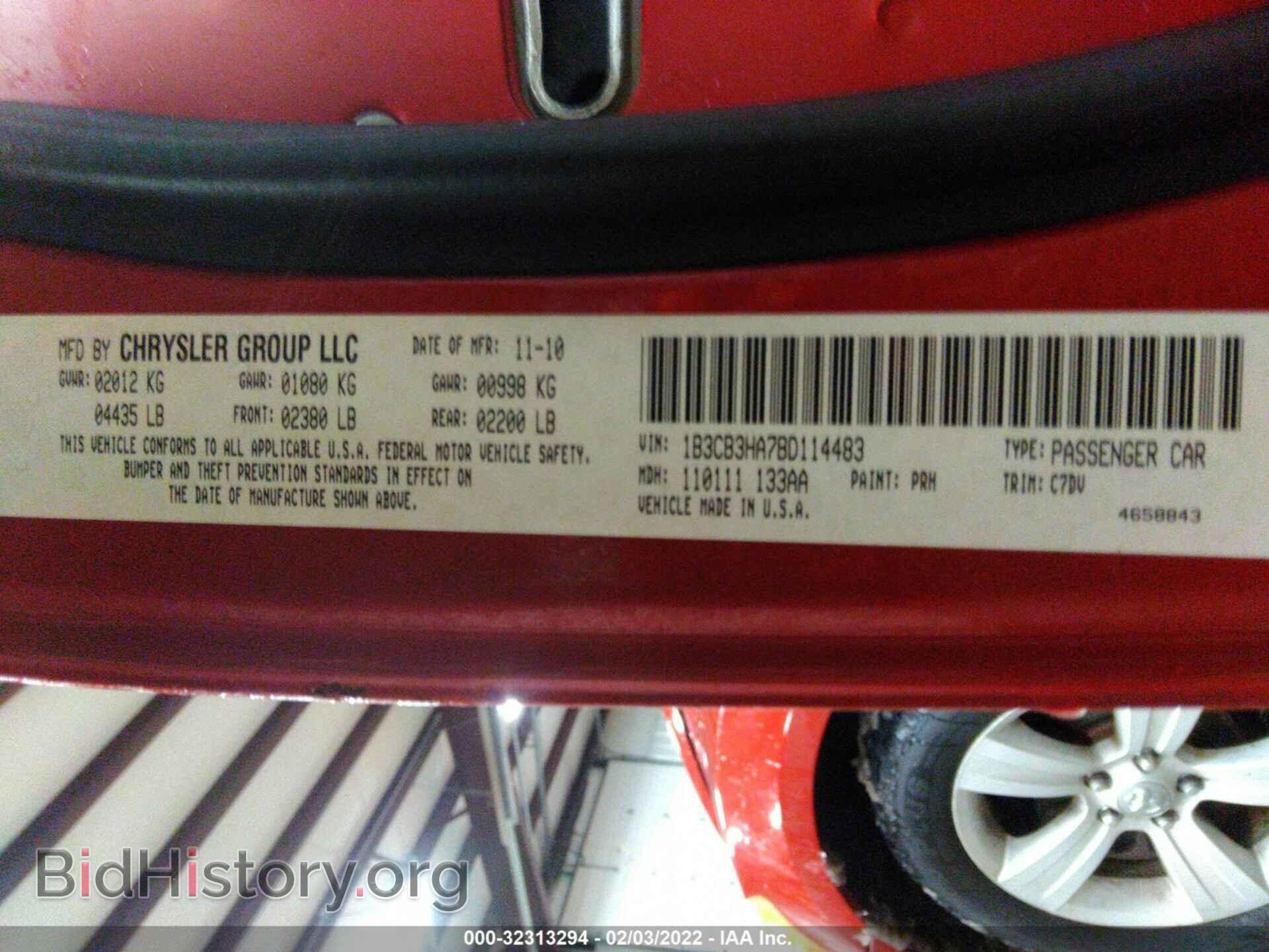2011 DODGE CALIBER - VIN: 1B3CB3HA7BD114483 - Фото 9