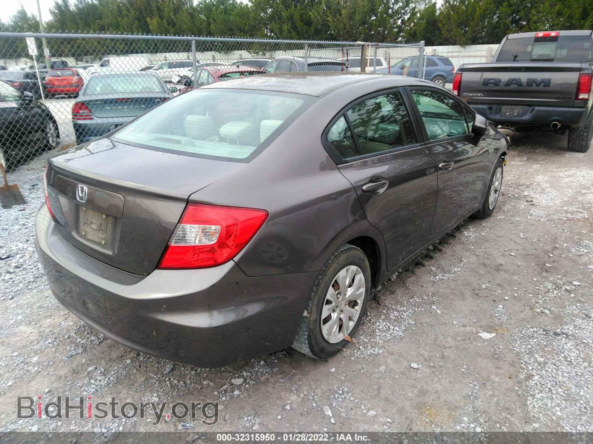 2012 HONDA CIVIC SDN - VIN: 19XFB2F56CE032000 - Фото 4