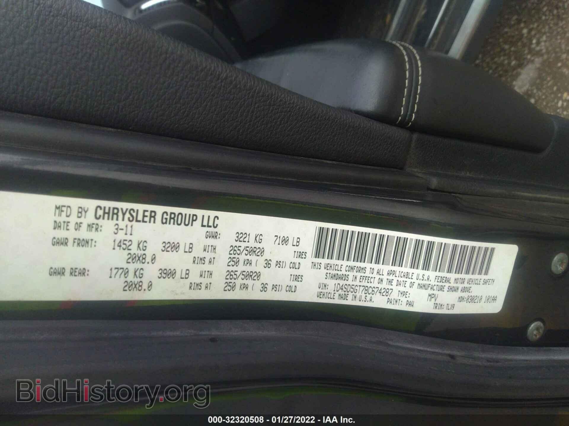 2011 DODGE DURANGO - VIN: 1D4SD5GT7BC674287 - Photo 9