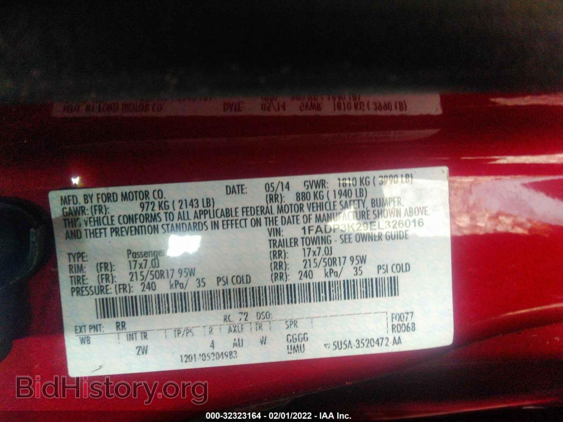 2014 FORD FOCUS - VIN: 1FADP3K29EL326016 - Photo 9