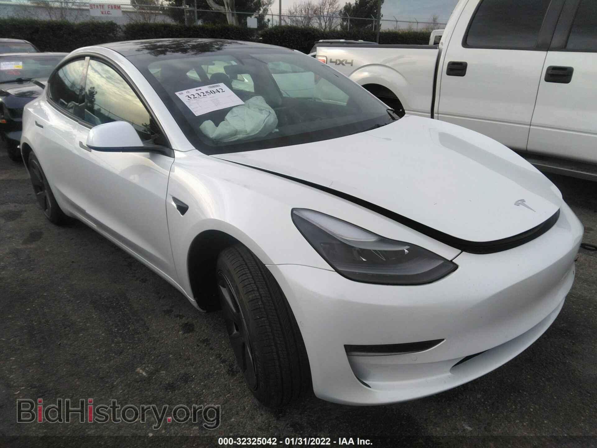 Photo 5YJ3E1EA4NF133777 - TESLA MODEL 3 2022