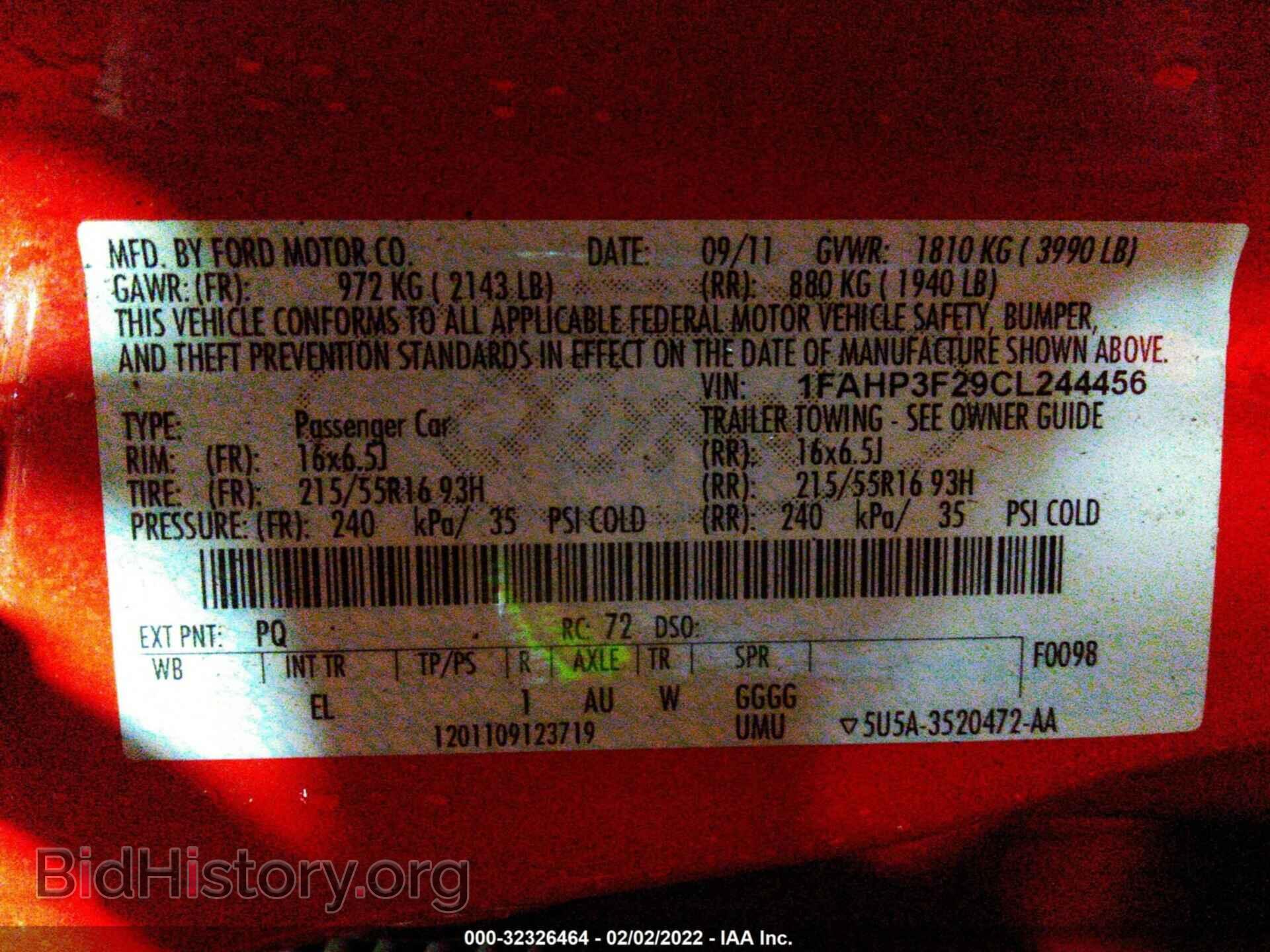 2012 FORD FOCUS - VIN: 1FAHP3F29CL244456 - Photo 9