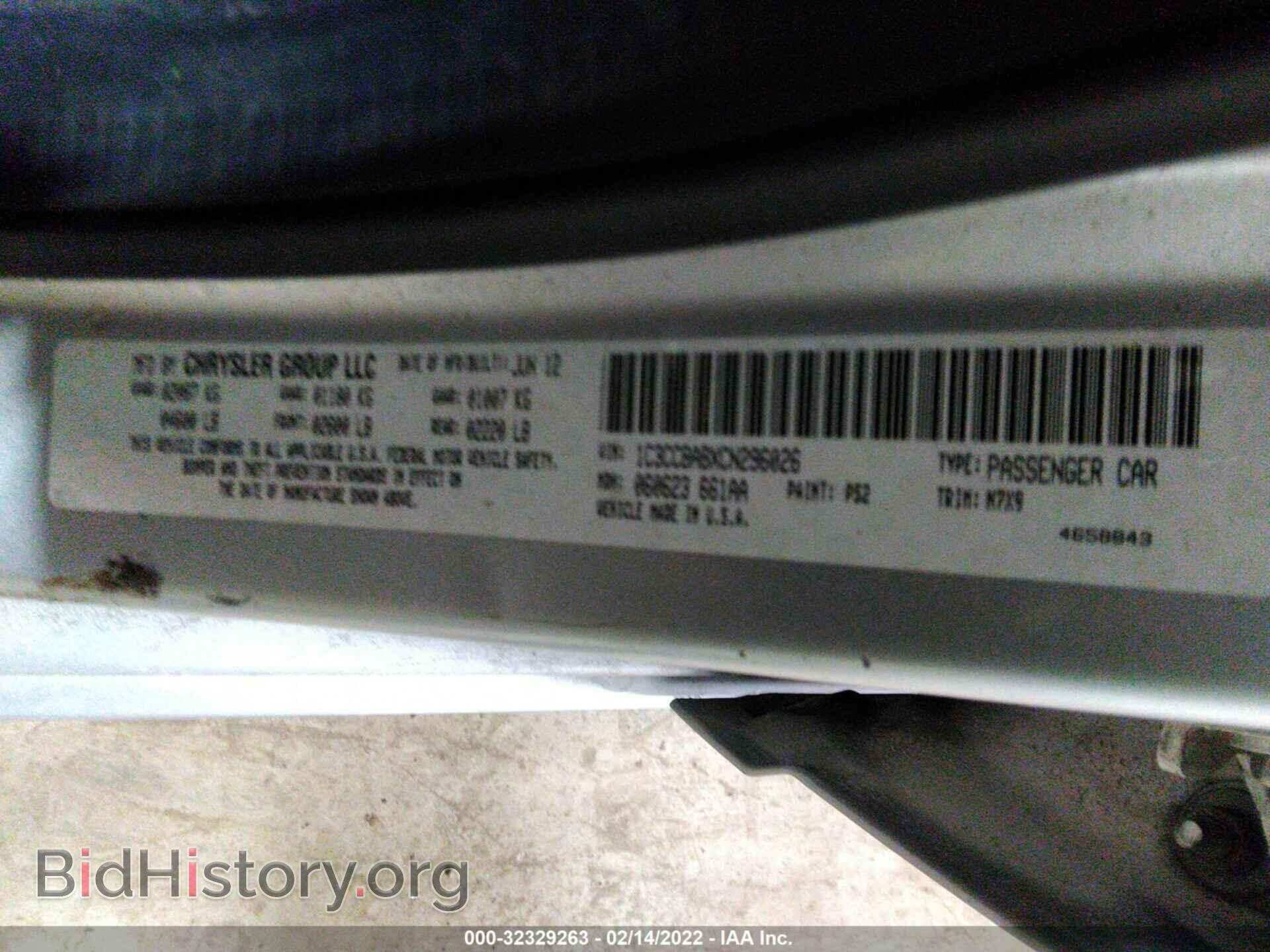 2012 CHRYSLER 200 - VIN: 1C3CCBABXCN296026 - Фото 9