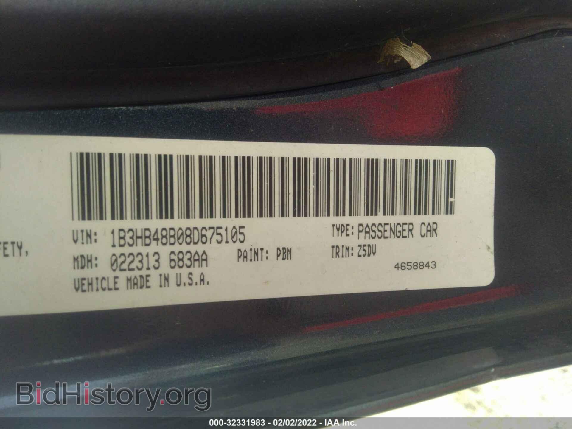 2008 DODGE CALIBER - VIN: 1B3HB48B08D675105 - Фото 9