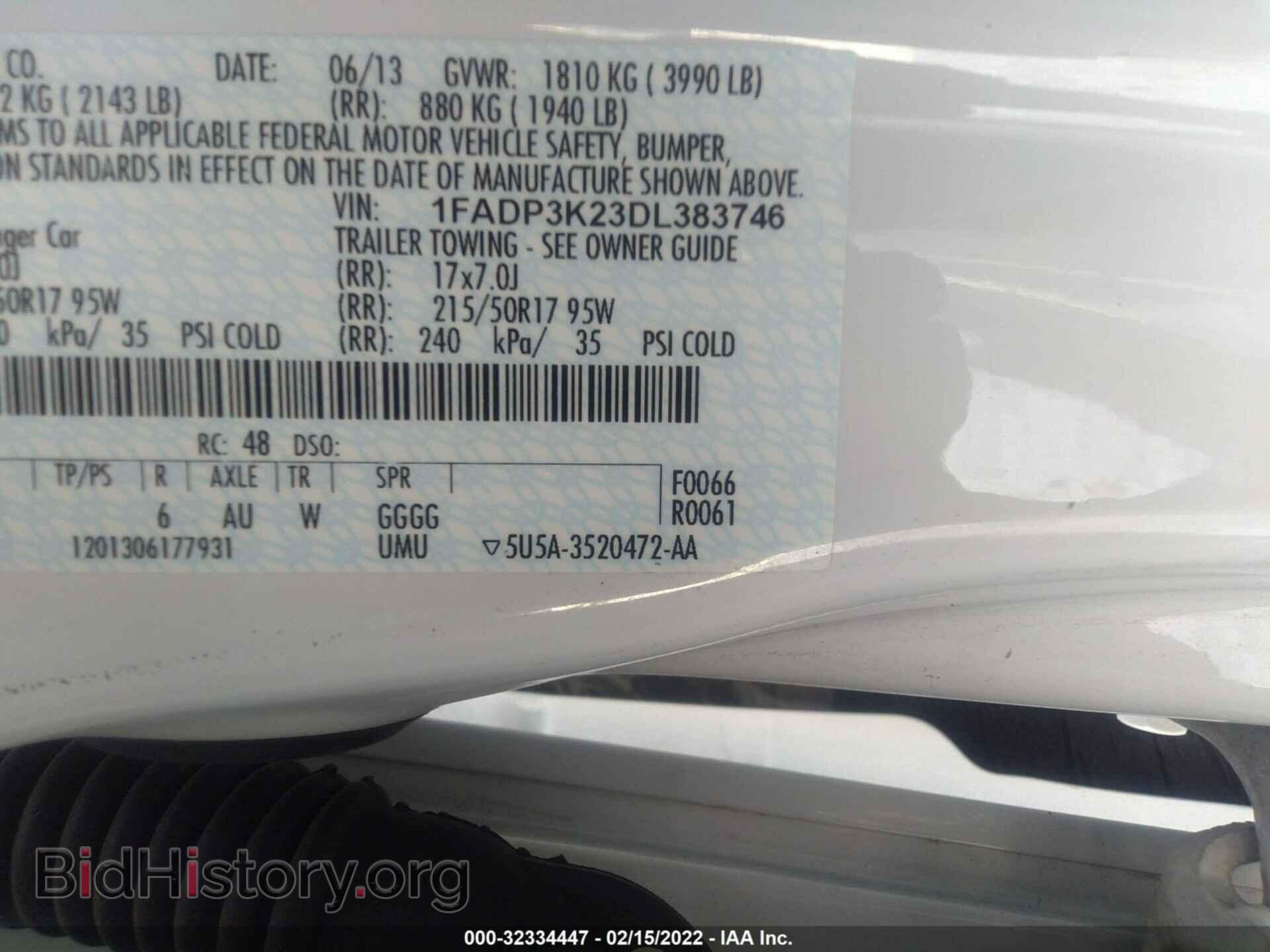 2013 FORD FOCUS - VIN: 1FADP3K23DL383746 - Фото 9