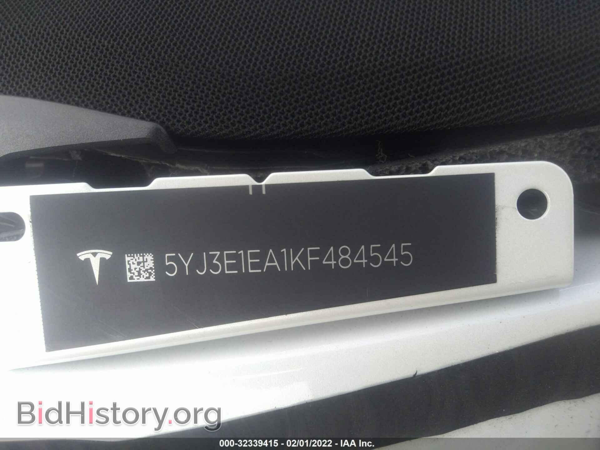 2019 TESLA MODEL 3 - VIN: 5YJ3E1EA1KF484545 - Фото 9