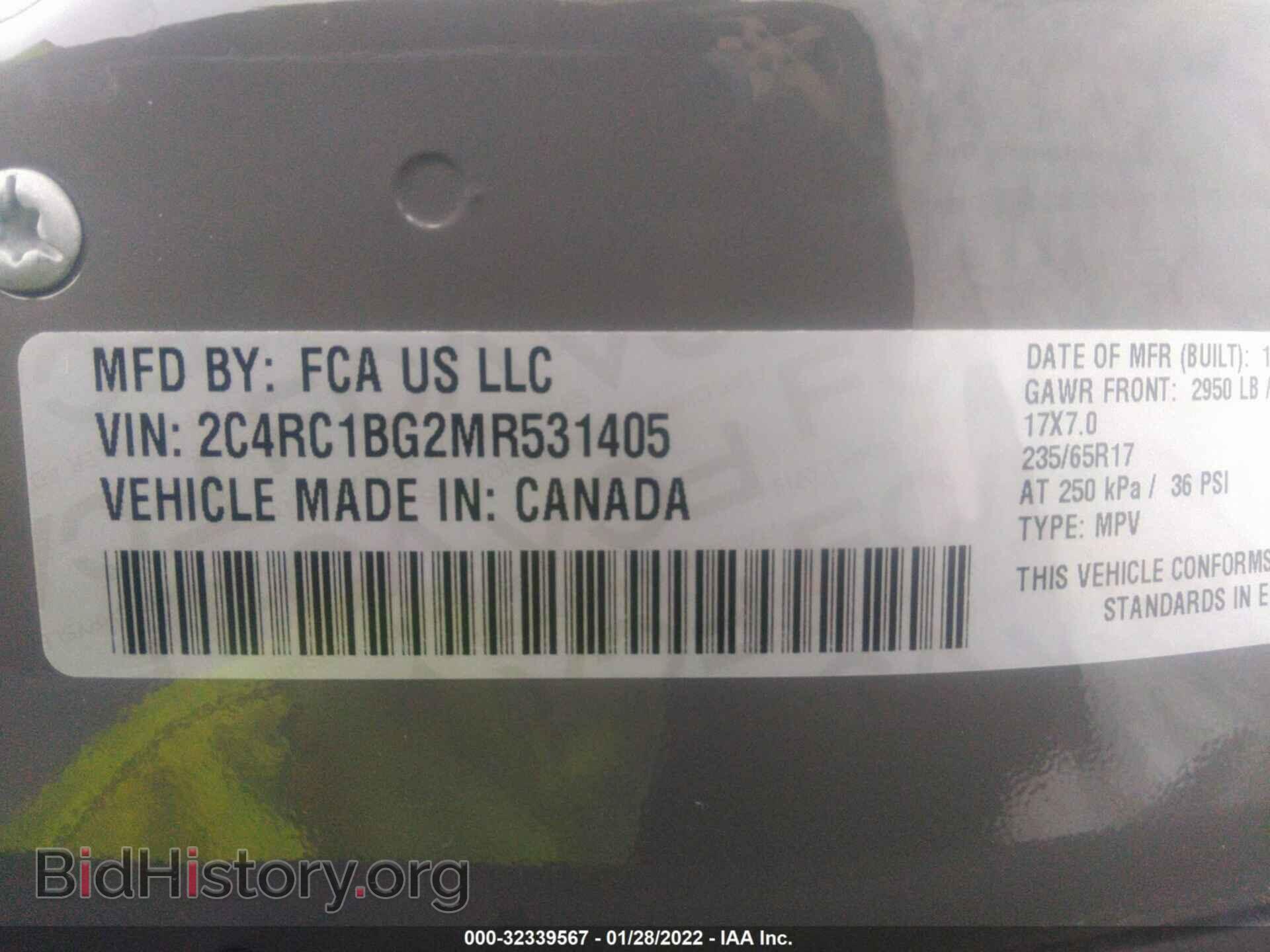 2021 CHRYSLER PACIFICA - VIN: 2C4RC1BG2MR531405 - Photo 9