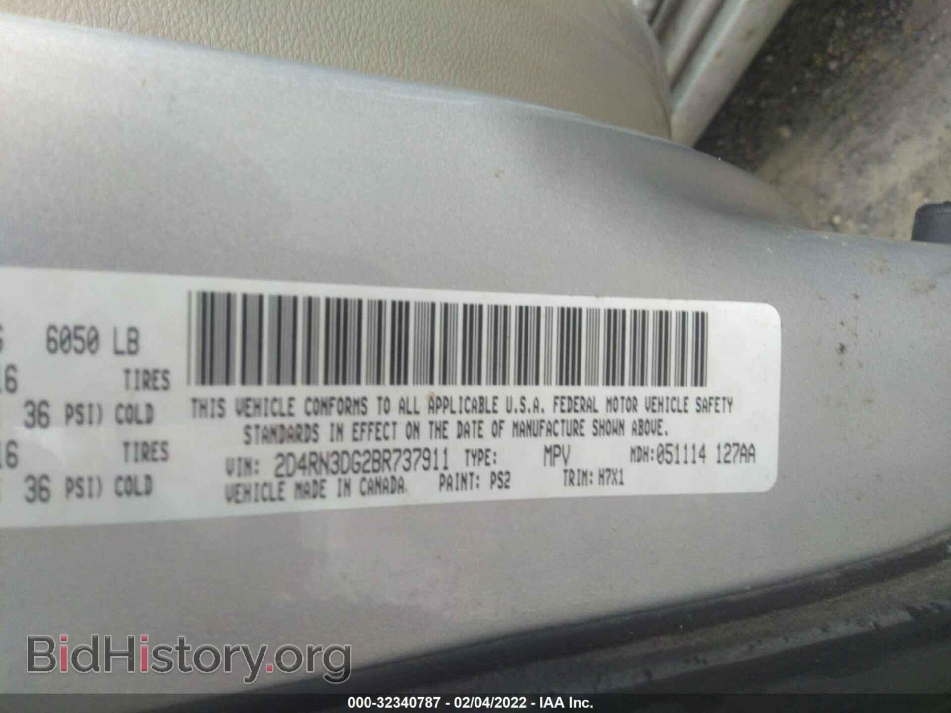 2011 DODGE GRAND CARAVAN - VIN: 2D4RN3DG2BR737911 - Фото 9