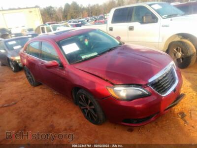 2013 Chrysler 200 Limited, красный — VIN 1C3CCBCG8DN501997, IAAI