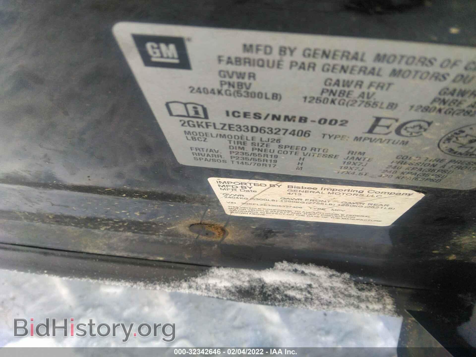 2013 GMC TERRAIN - VIN: 2GKFLZE33D6327406 - Photo 9