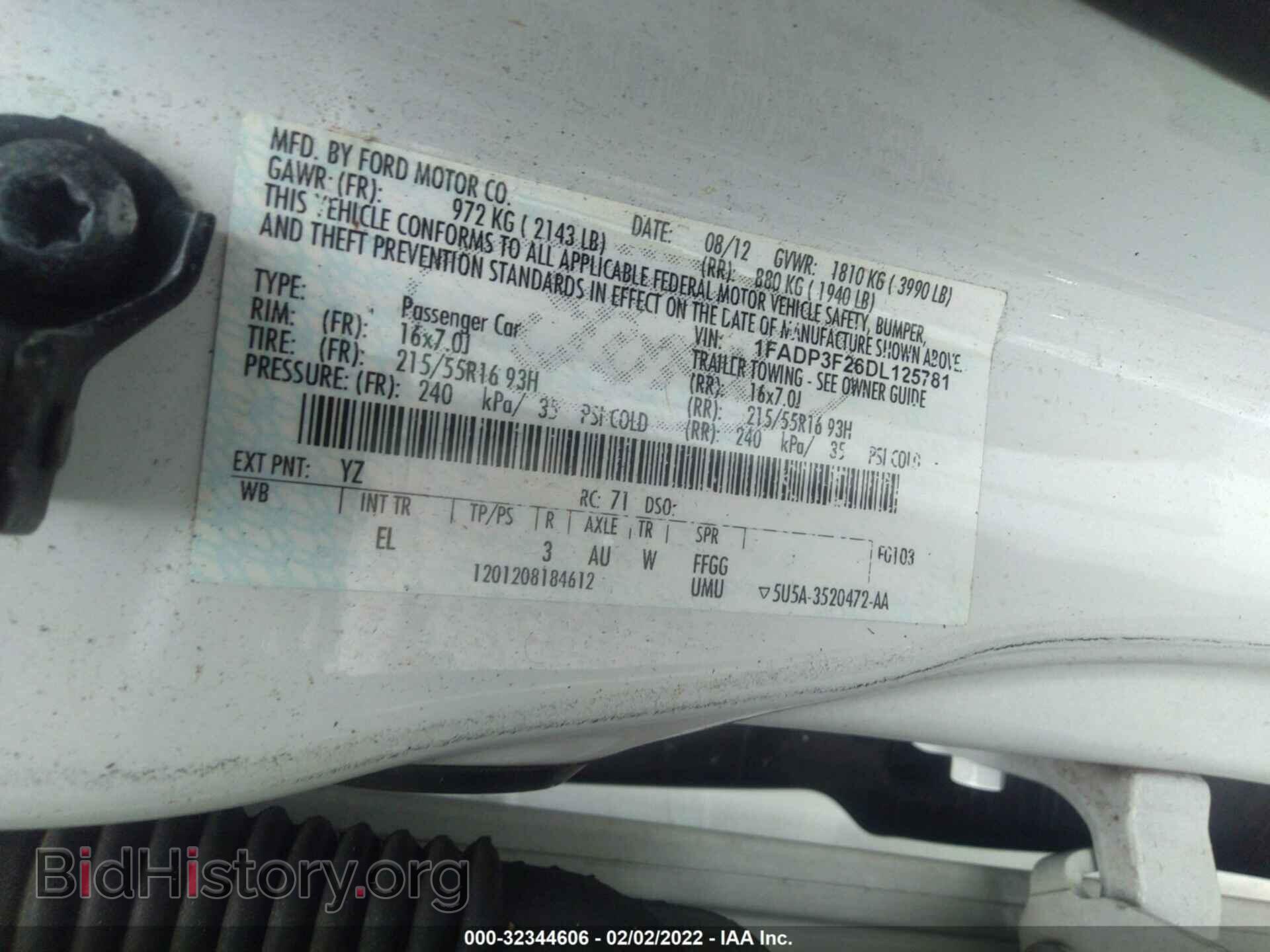2013 FORD FOCUS - VIN: 1FADP3F26DL125781 - Фото 9