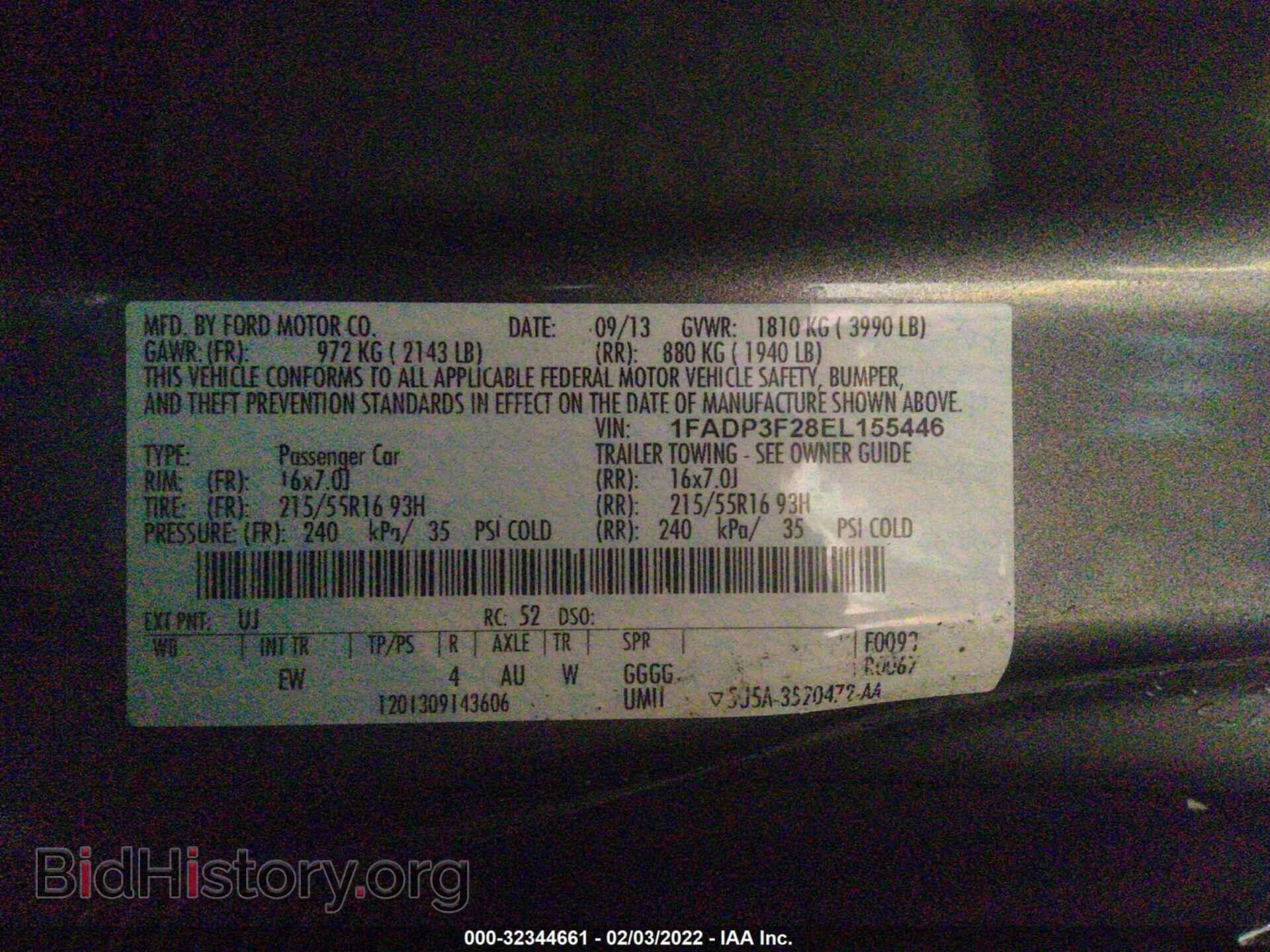 2014 FORD FOCUS - VIN: 1FADP3F28EL155446 - Photo 9