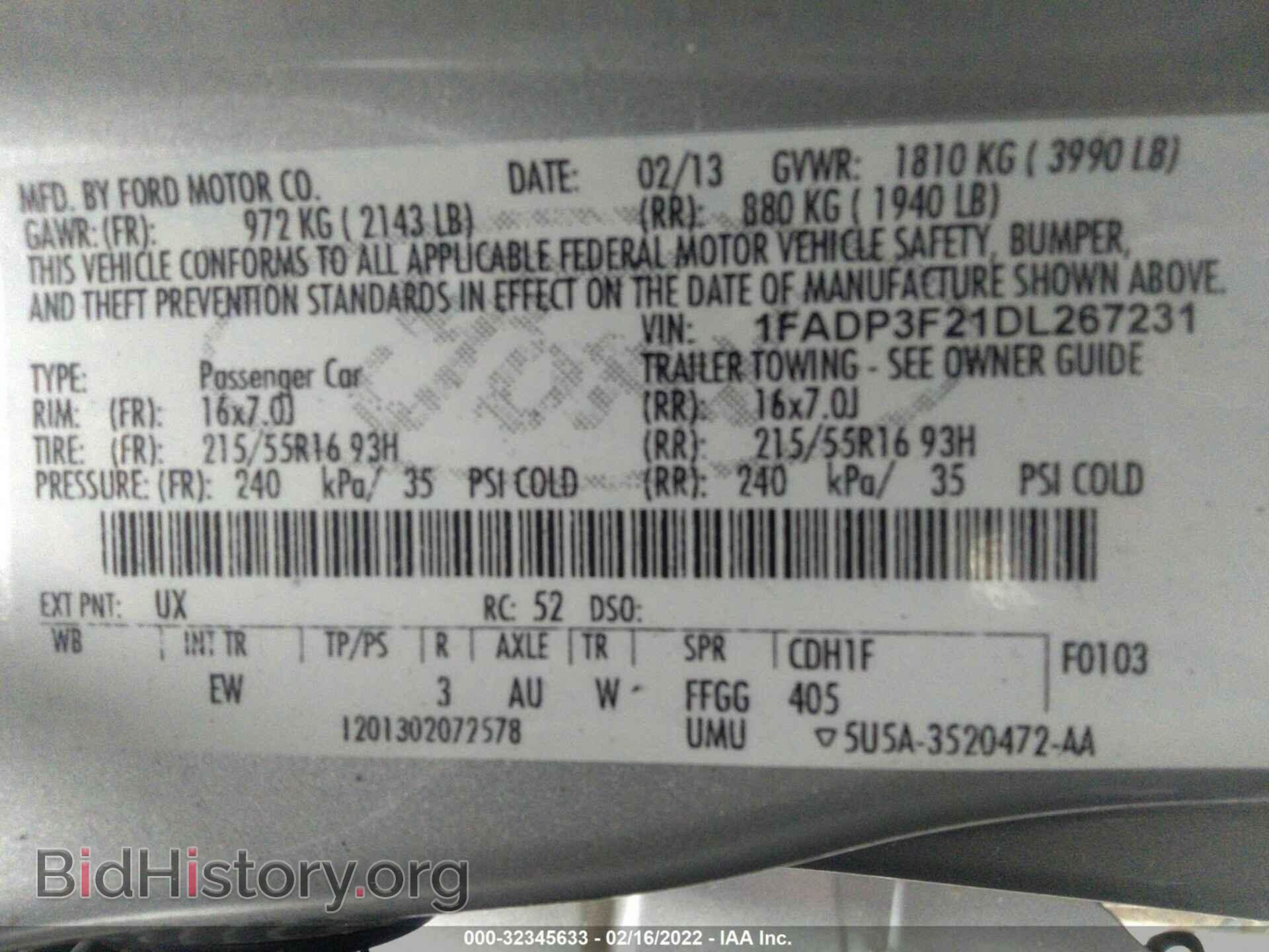2013 FORD FOCUS - VIN: 1FADP3F21DL267231 - Photo 9
