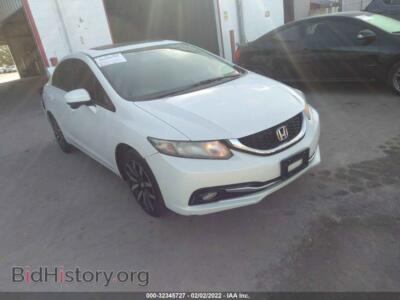 2015 Honda CIVIC SEDAN EX-L, белый — VIN 19XFB2F97FE107701, IAAI