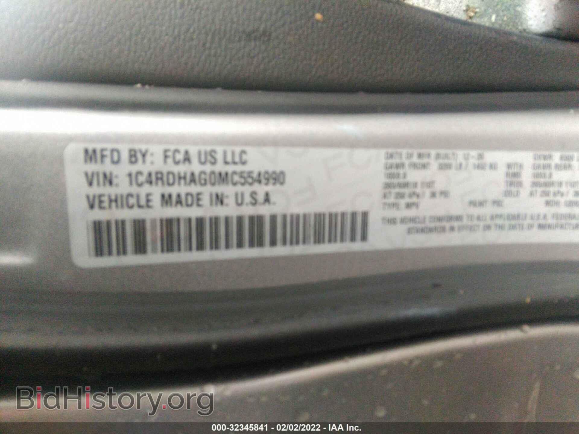 2021 DODGE DURANGO - VIN: 1C4RDHAG0MC554990 - Фото 9