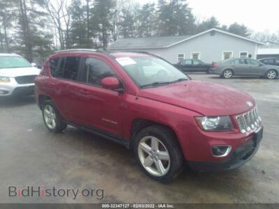 2014 Jeep COMPASS High Altitude, red — VIN 1C4NJCEA5ED889710, IAAI