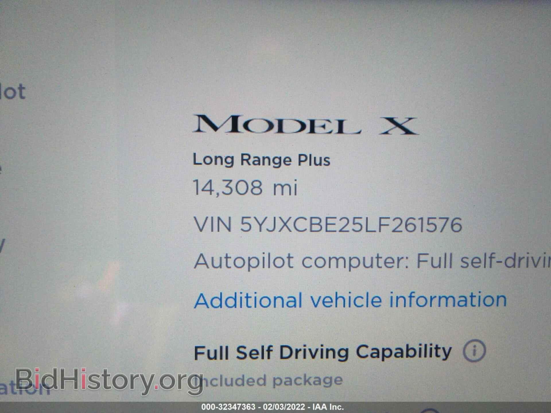 2020 TESLA MODEL X - VIN: 5YJXCBE25LF261576 - Фото 7