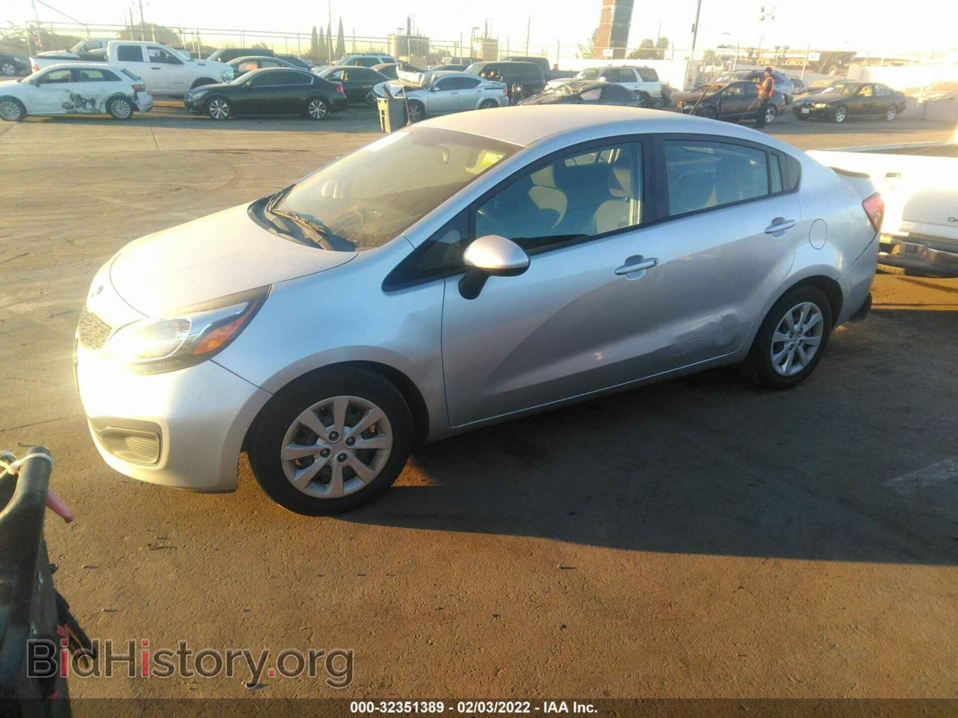 2013 KIA RIO - VIN: KNADM4A34D6290734 - Фото 2