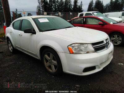 2013 Dodge AVENGER SE, белый — VIN 1C3CDZAB3DN718998, IAAI