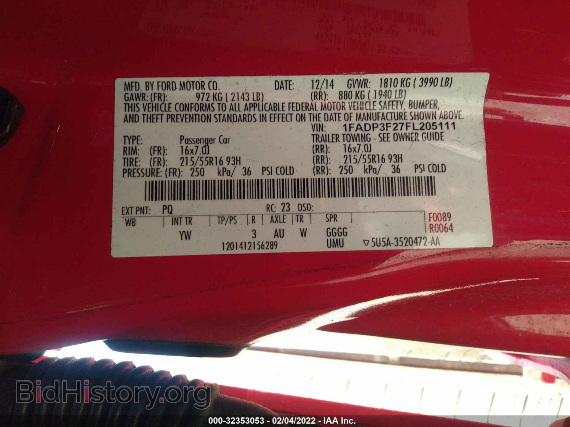 2015 FORD FOCUS - VIN: 1FADP3F27FL205111 - Фото 9