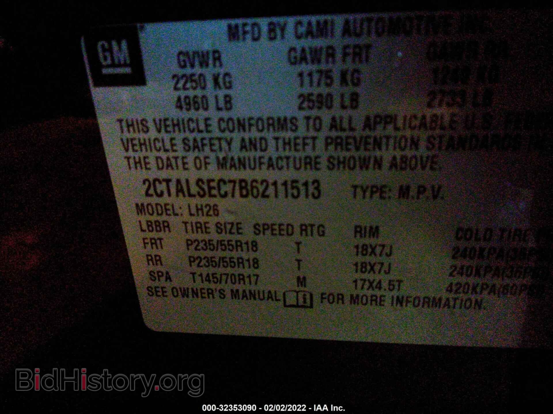 2011 GMC TERRAIN - VIN: 2CTALSEC7B6211513 - Photo 9
