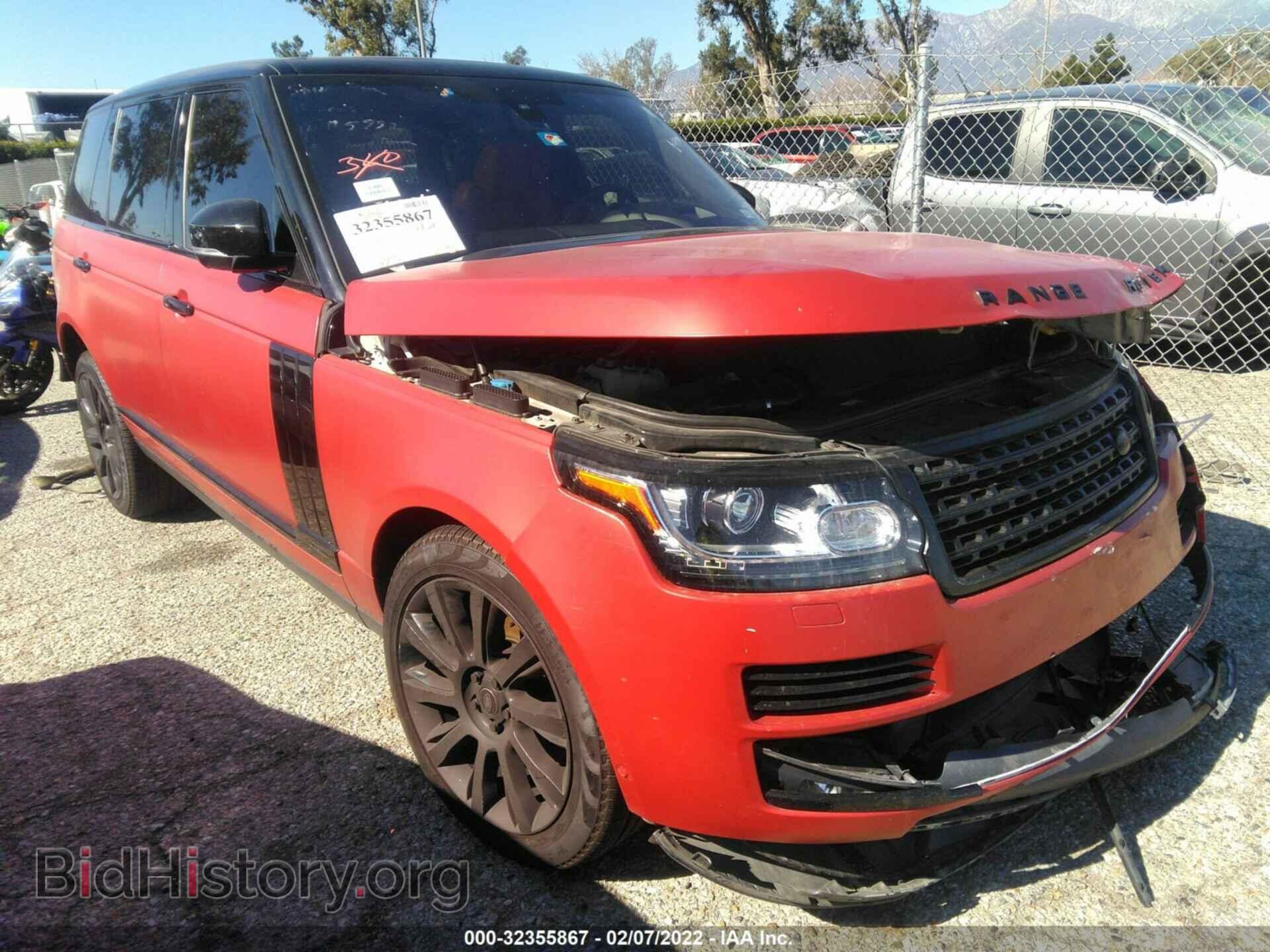 Фотография SALGV3EF3GA277155 - LAND ROVER RANGE ROVER 2016