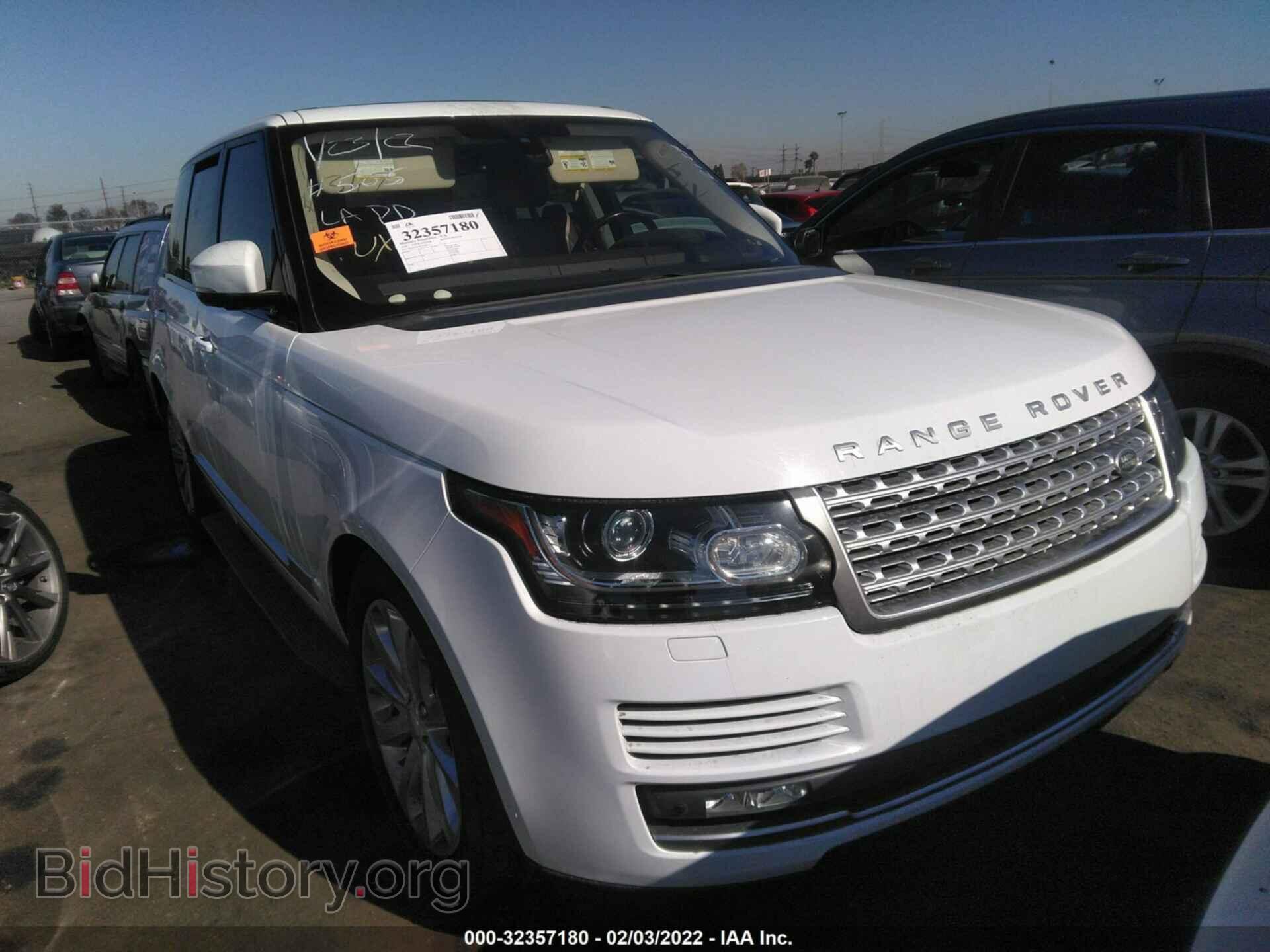 Фотография SALGS2KF8GA258351 - LAND ROVER RANGE ROVER 2016