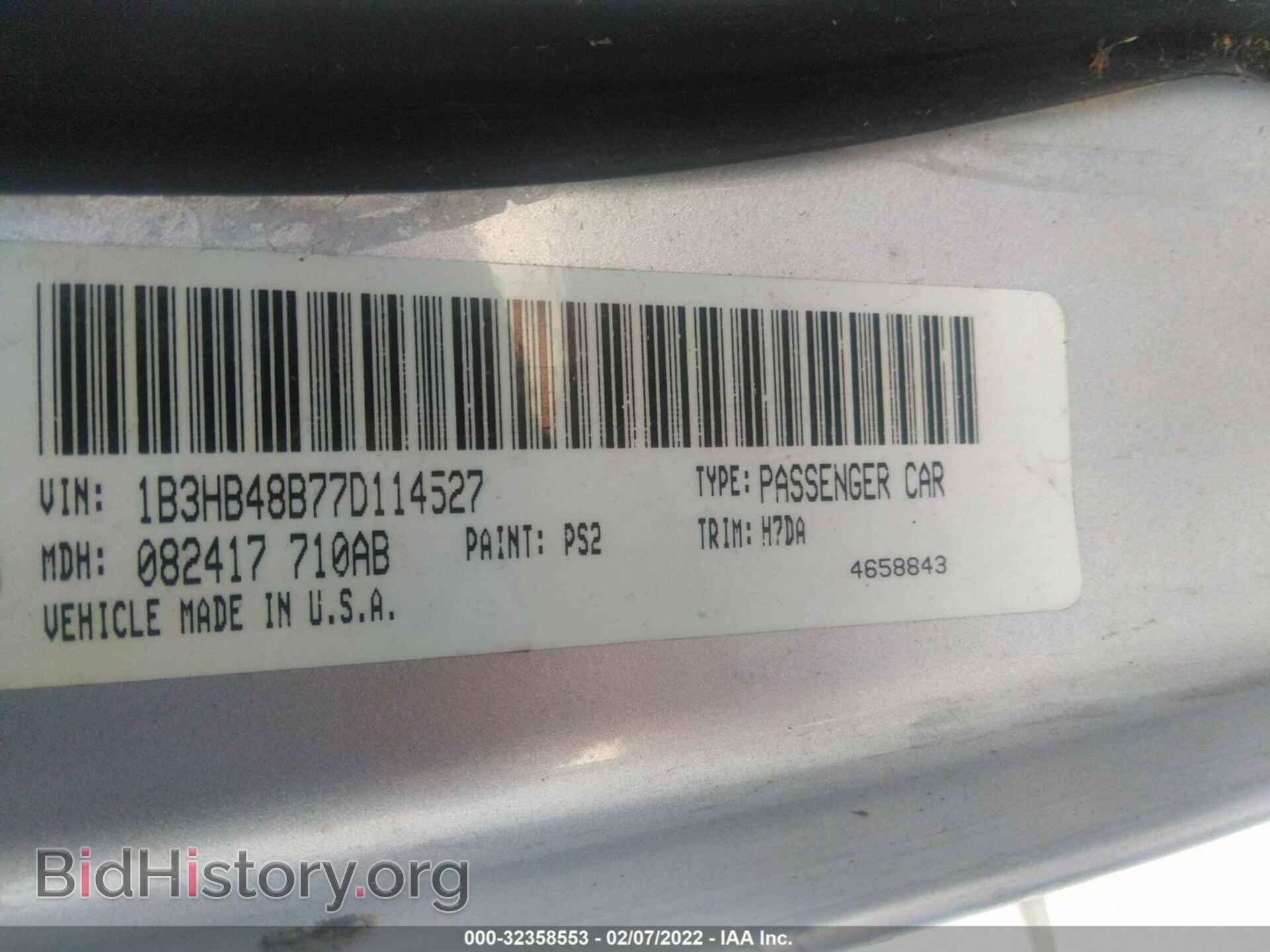 2007 DODGE CALIBER - VIN: 1B3HB48B77D114527 - Фото 9